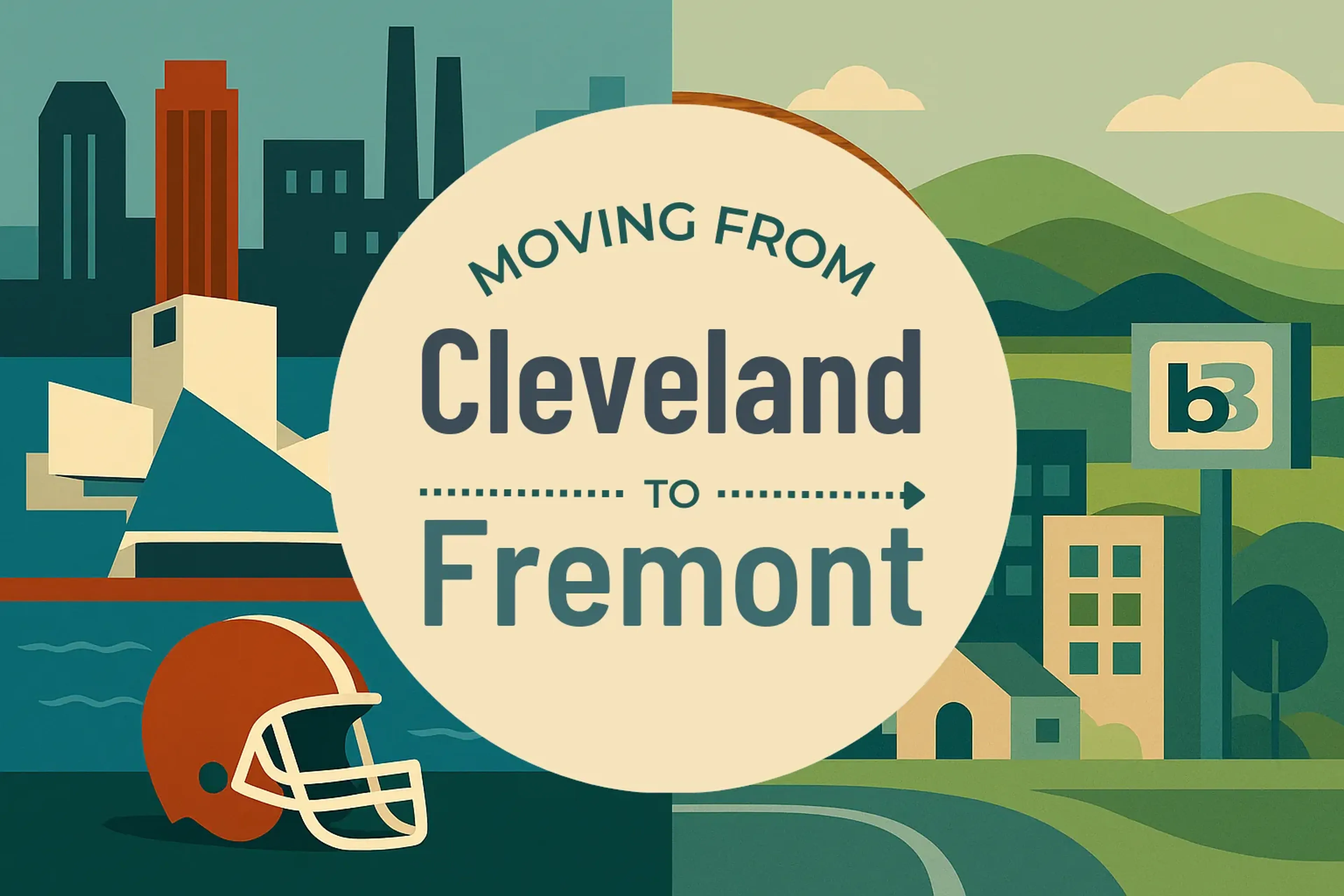Side-by-side comparison of Cleveland to Fremont moving companies