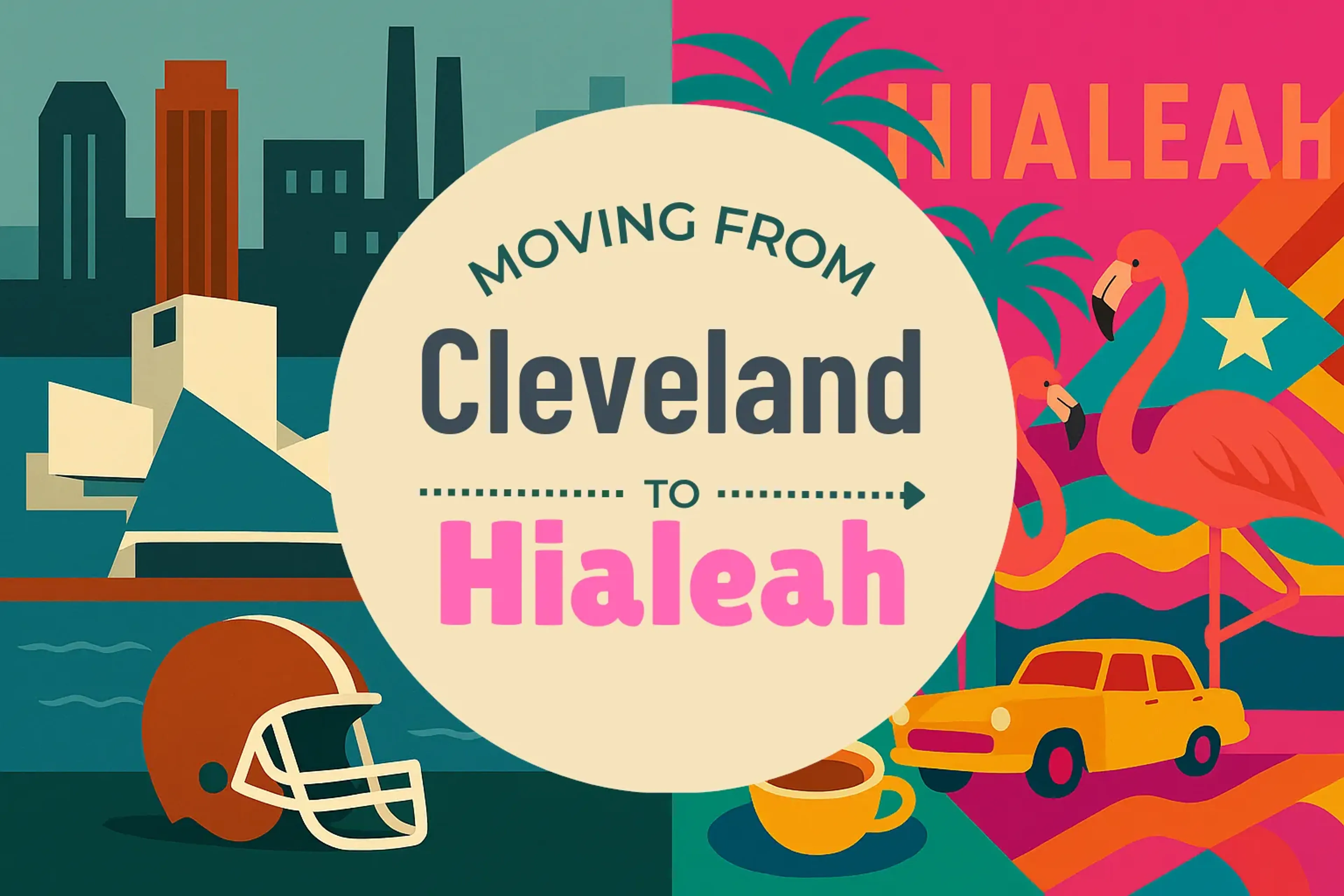 Side-by-side comparison of Cleveland to Hialeah moving companies