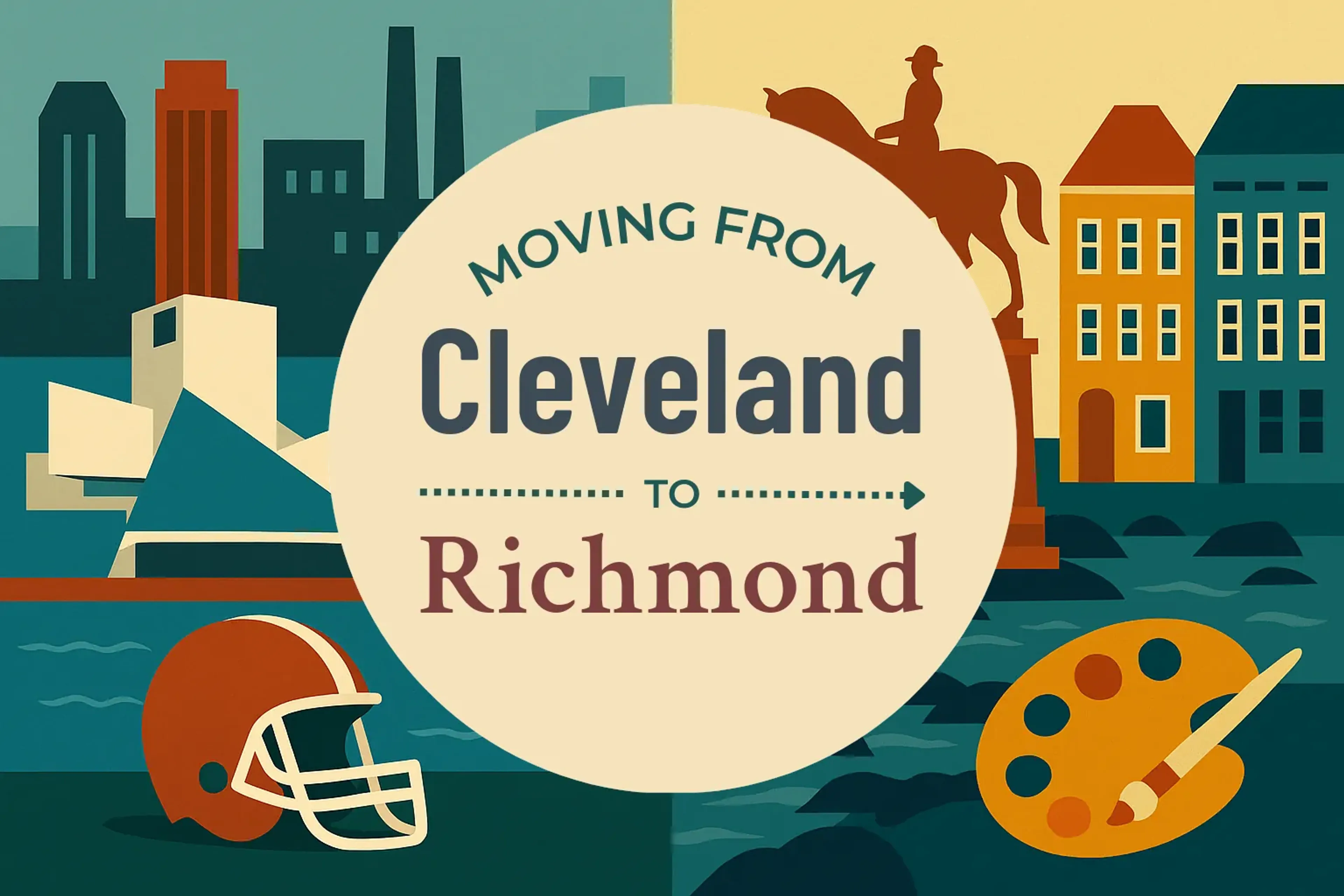 Side-by-side comparison of Cleveland to Richmond moving companies