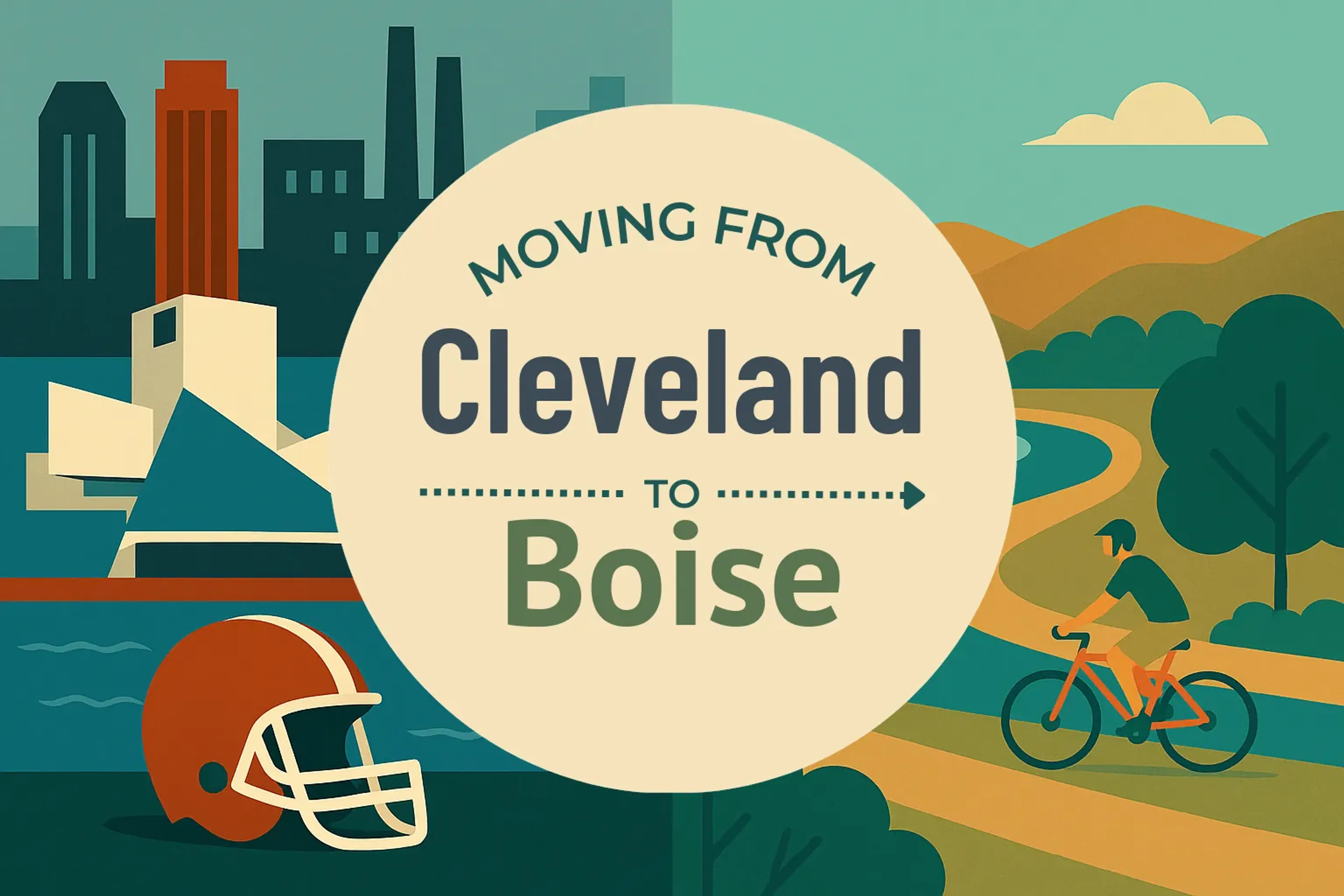 Side-by-side comparison of Cleveland to Boise moving companies