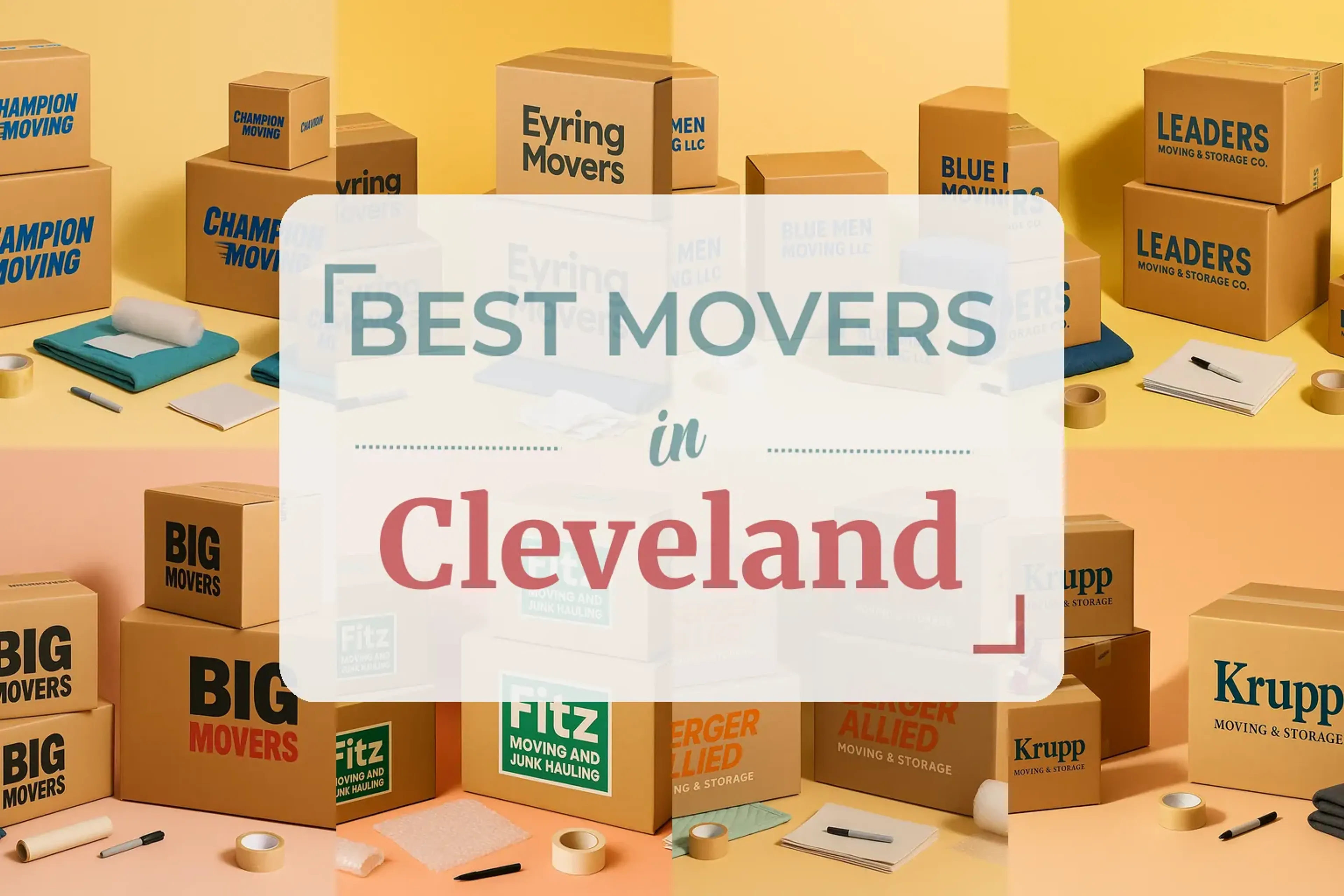 Side-by-side comparison of Cleveland moving companies