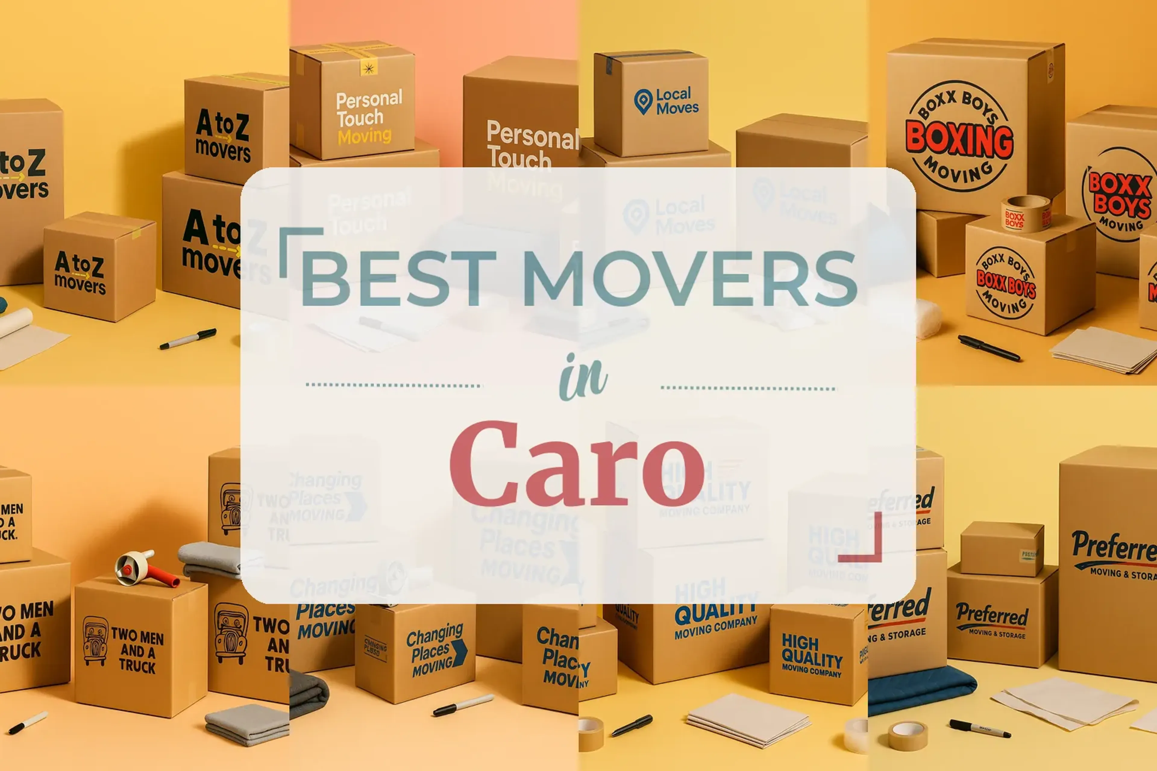 Side-by-side comparison of Caro moving companies
