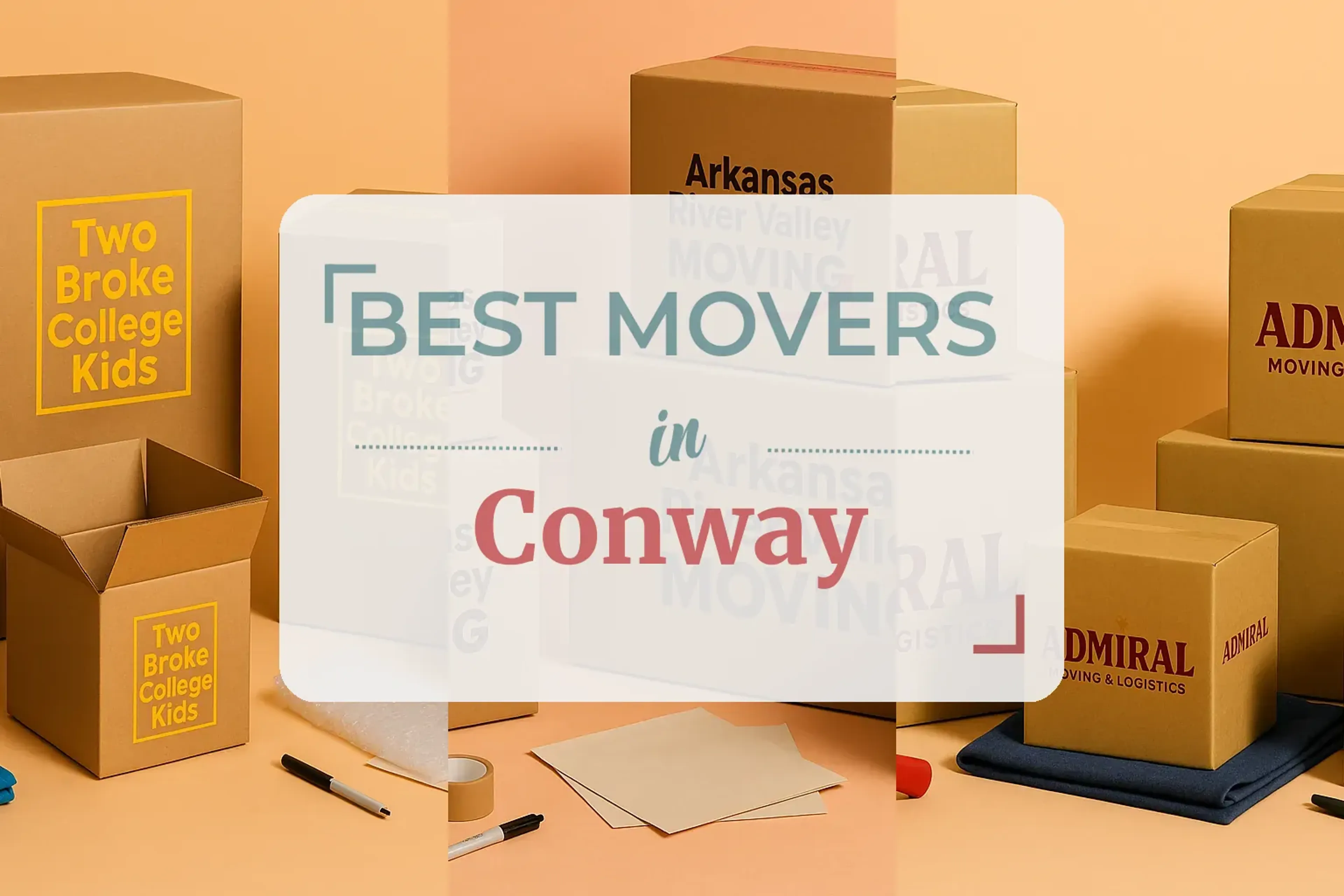 Side-by-side comparison of Conway moving companies