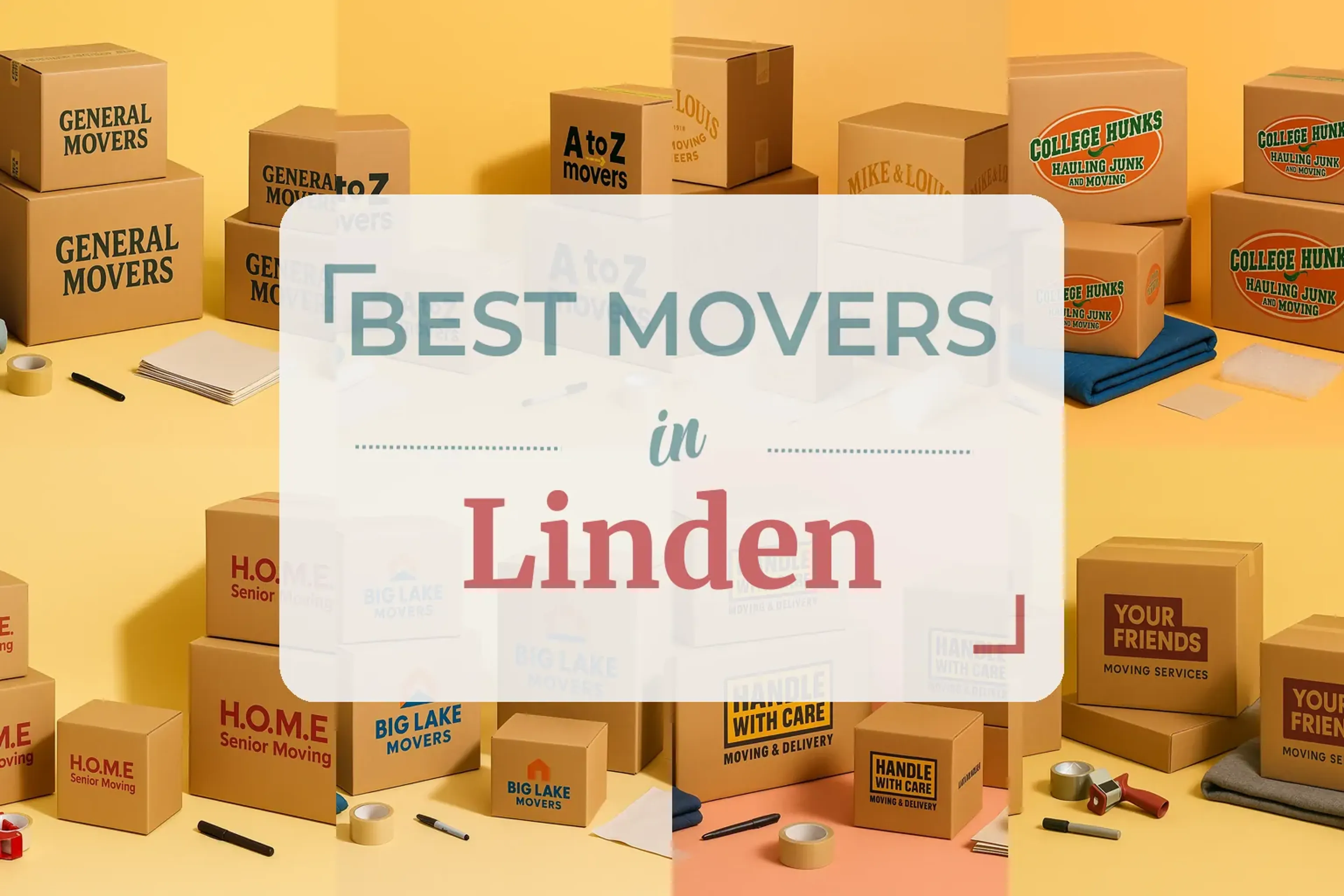 Side-by-side comparison of Linden moving companies