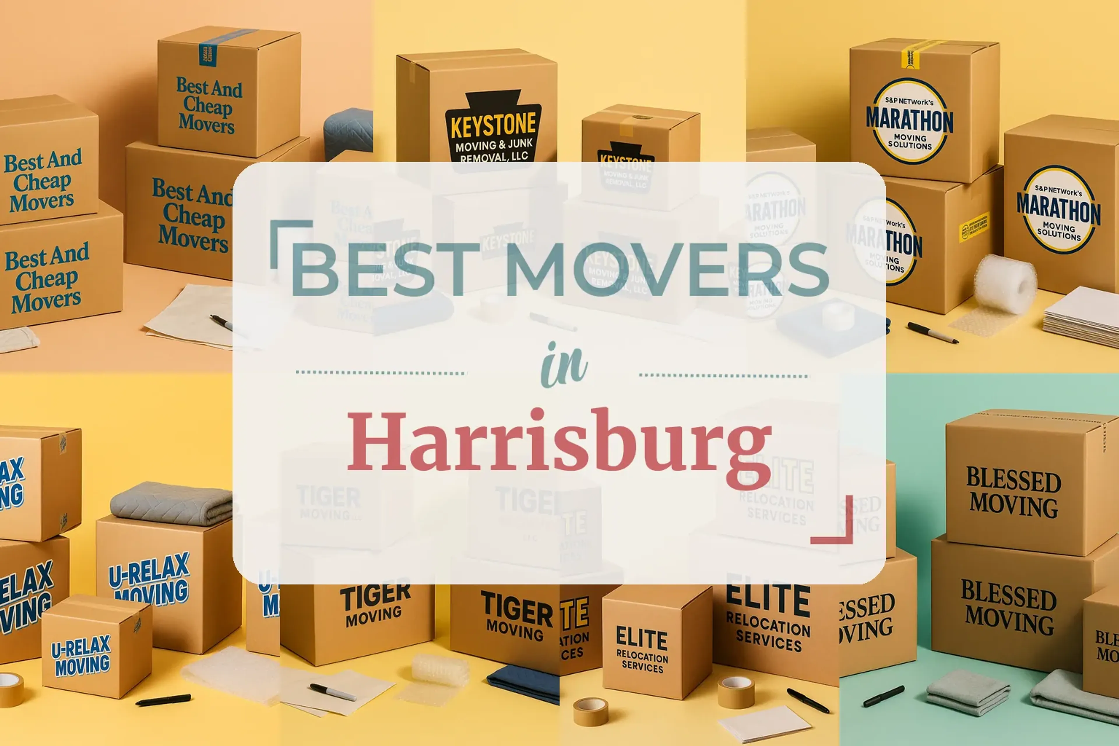 Side-by-side comparison of Harrisburg moving companies
