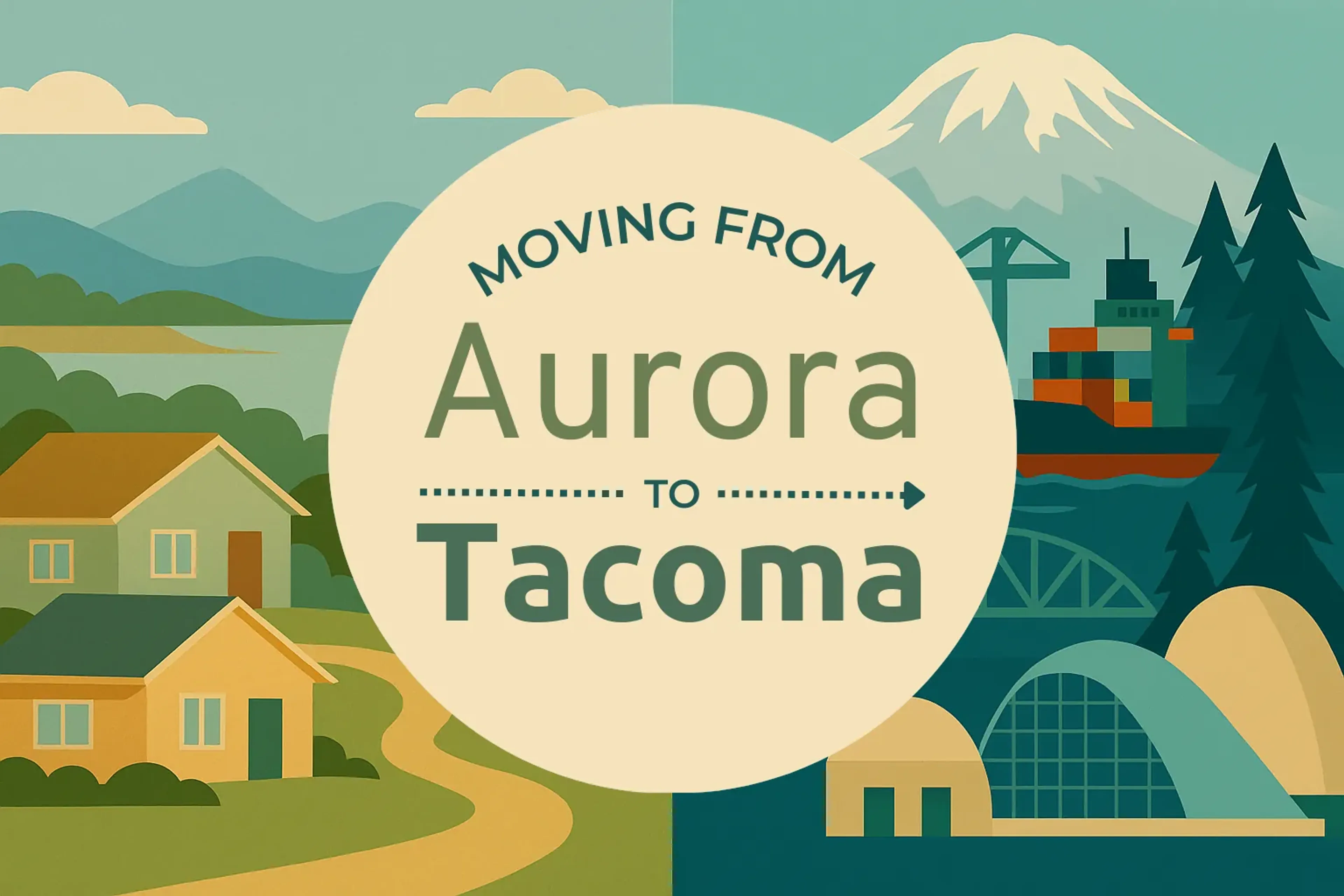 Side-by-side comparison of Aurora to Tacoma moving companies