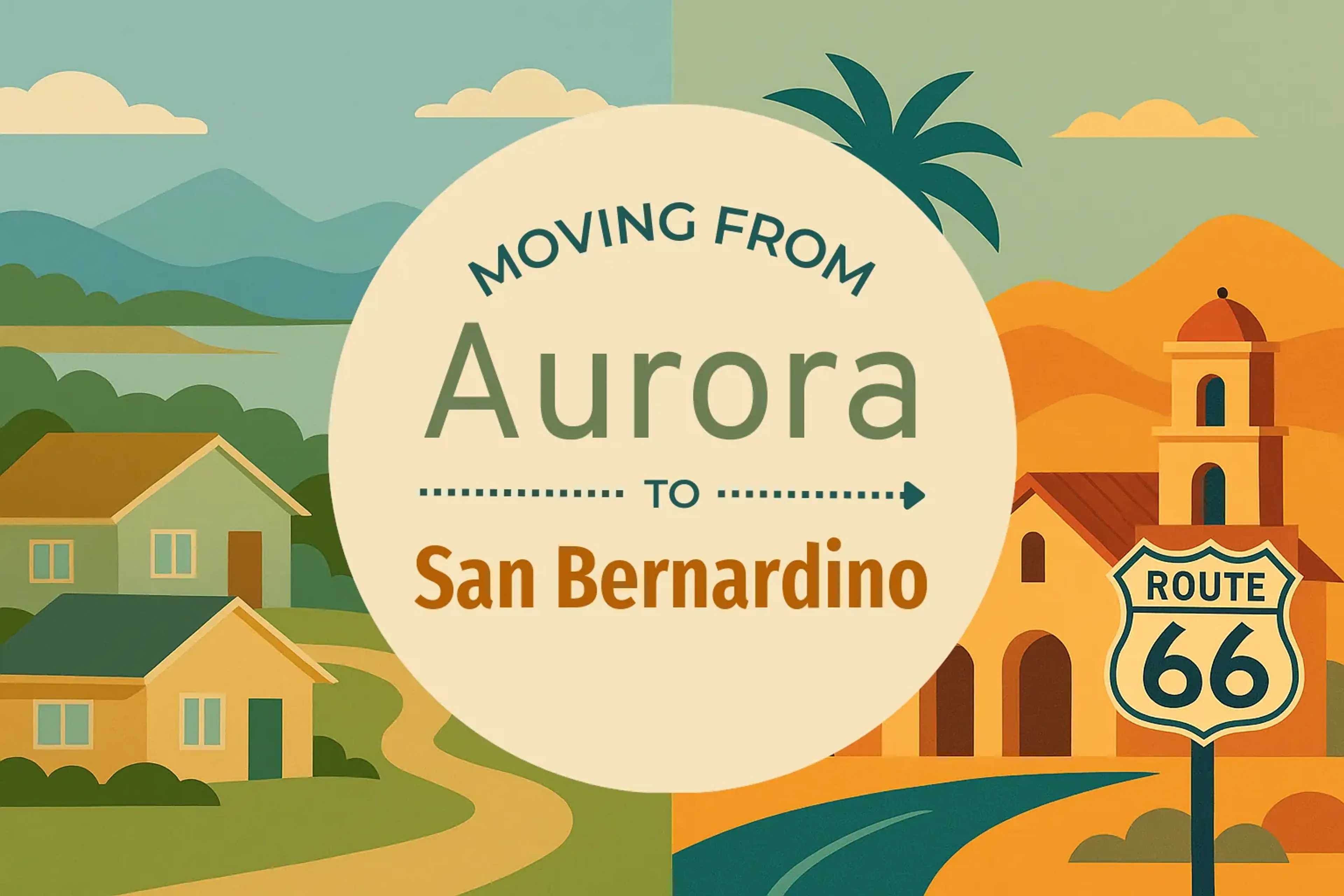 Side-by-side comparison of Aurora to San Bernardino moving companies