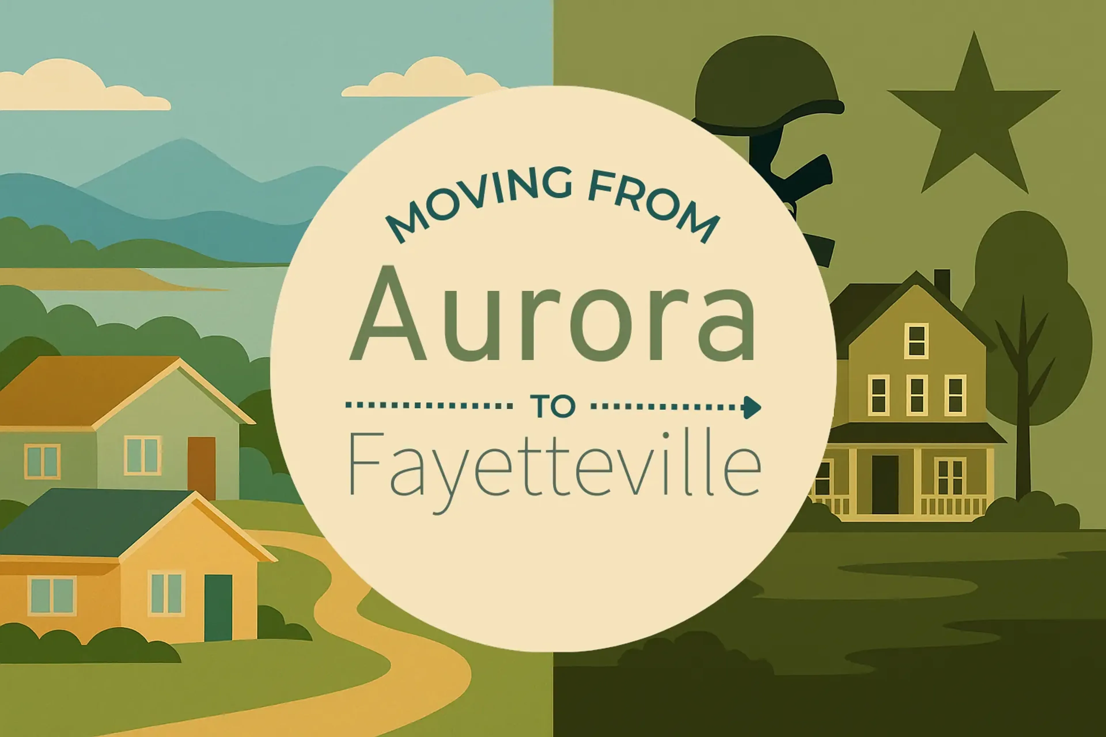 Side-by-side comparison of Aurora to Fayetteville moving companies