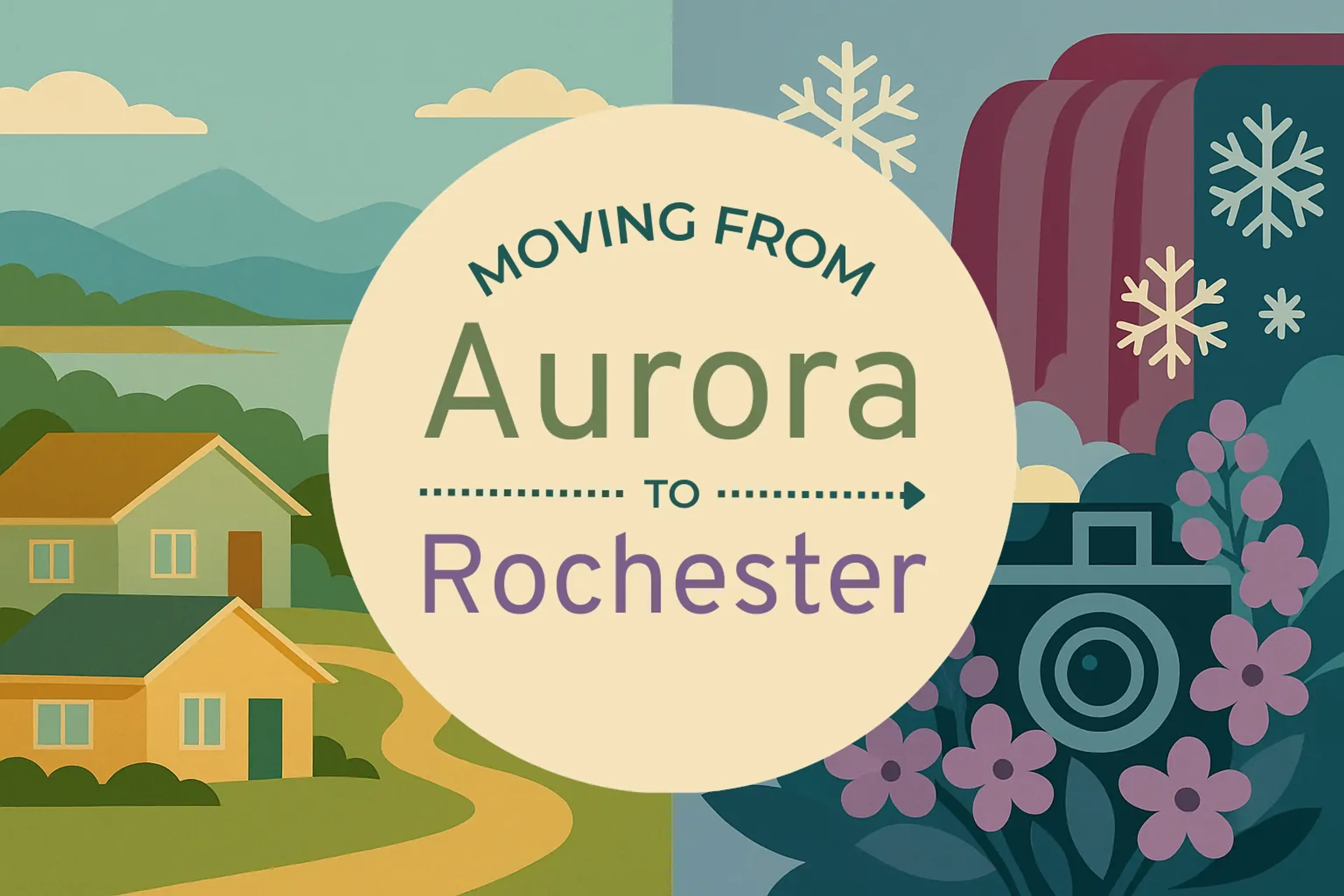 Side-by-side comparison of Aurora to Rochester moving companies