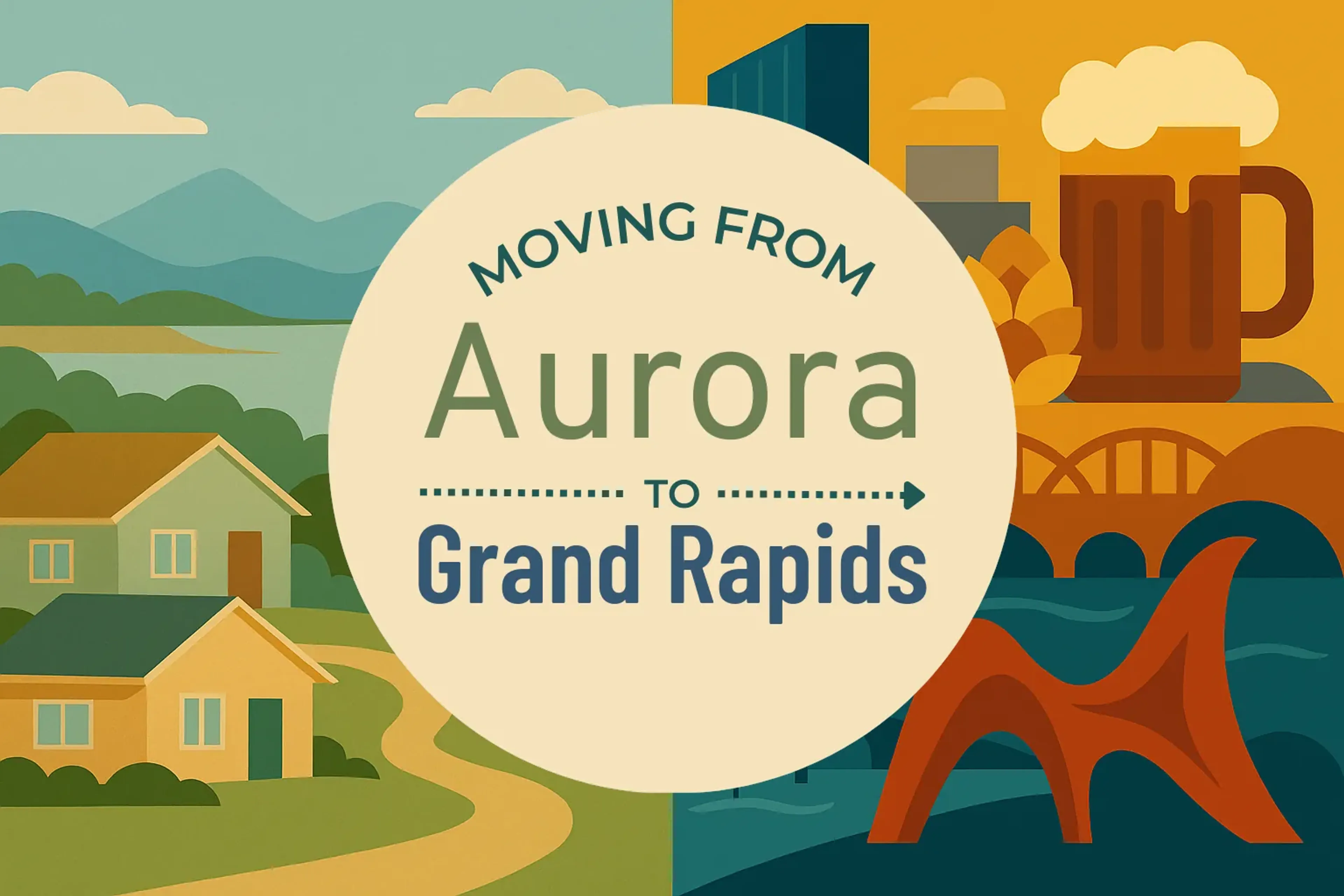 Side-by-side comparison of Aurora to Grand Rapids moving companies