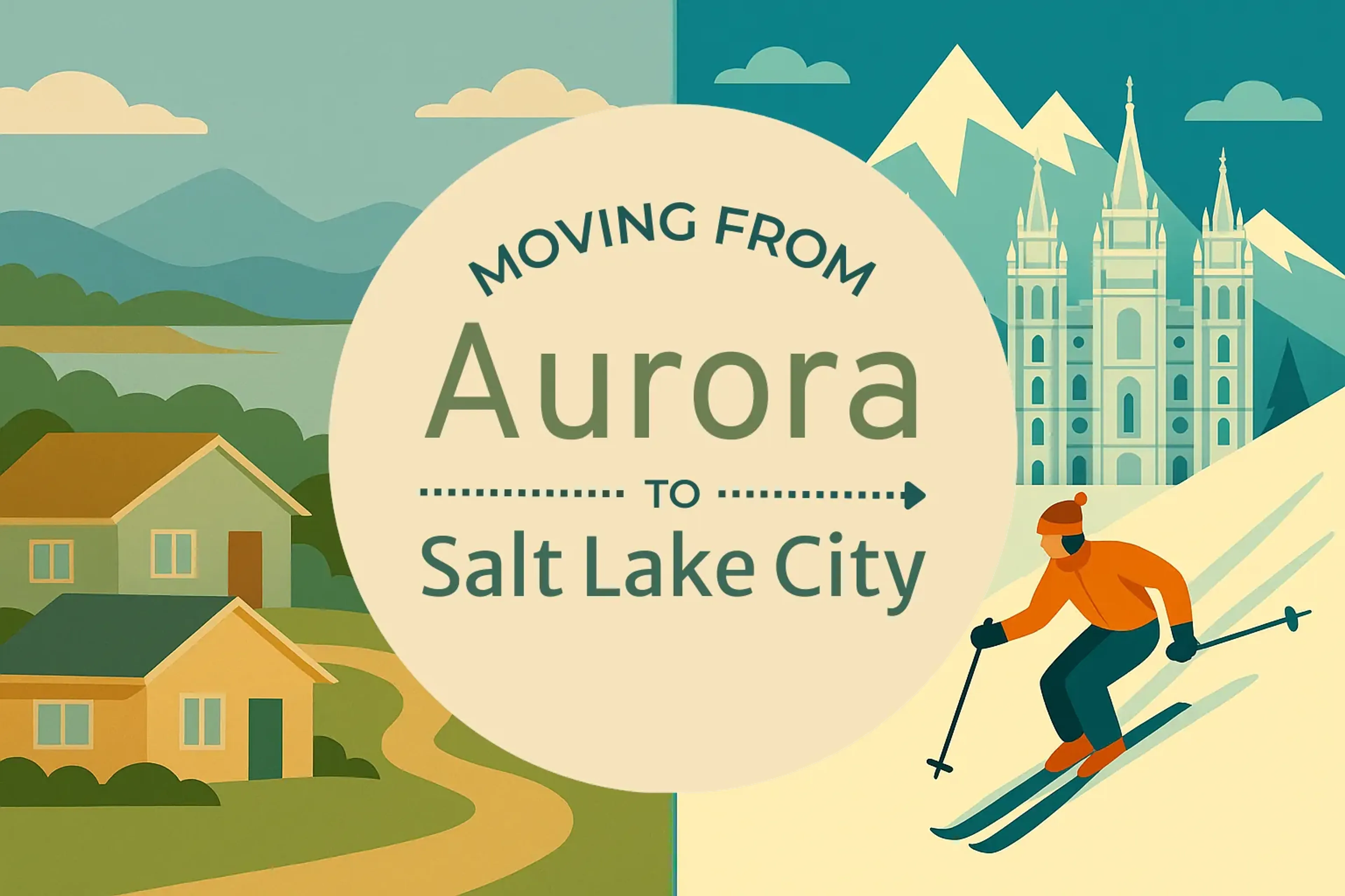 Side-by-side comparison of Aurora to Salt Lake City moving companies