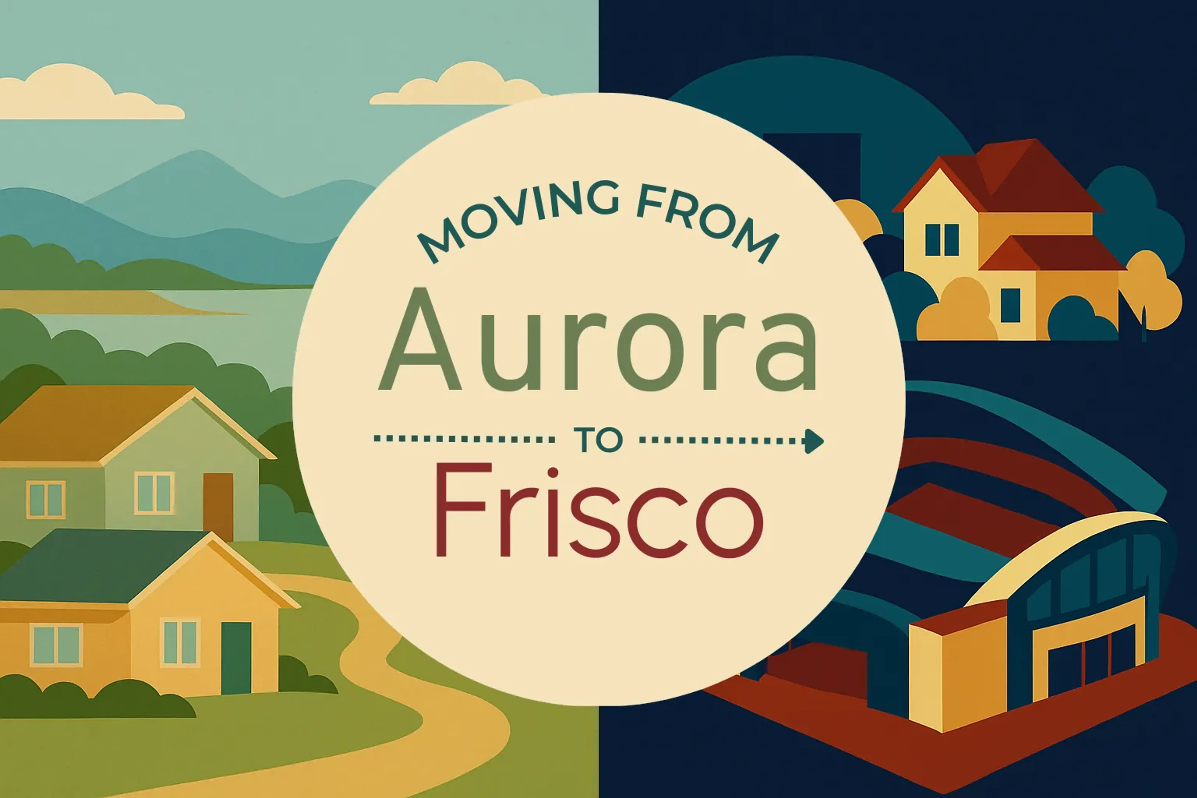 Side-by-side comparison of Aurora to Frisco moving companies