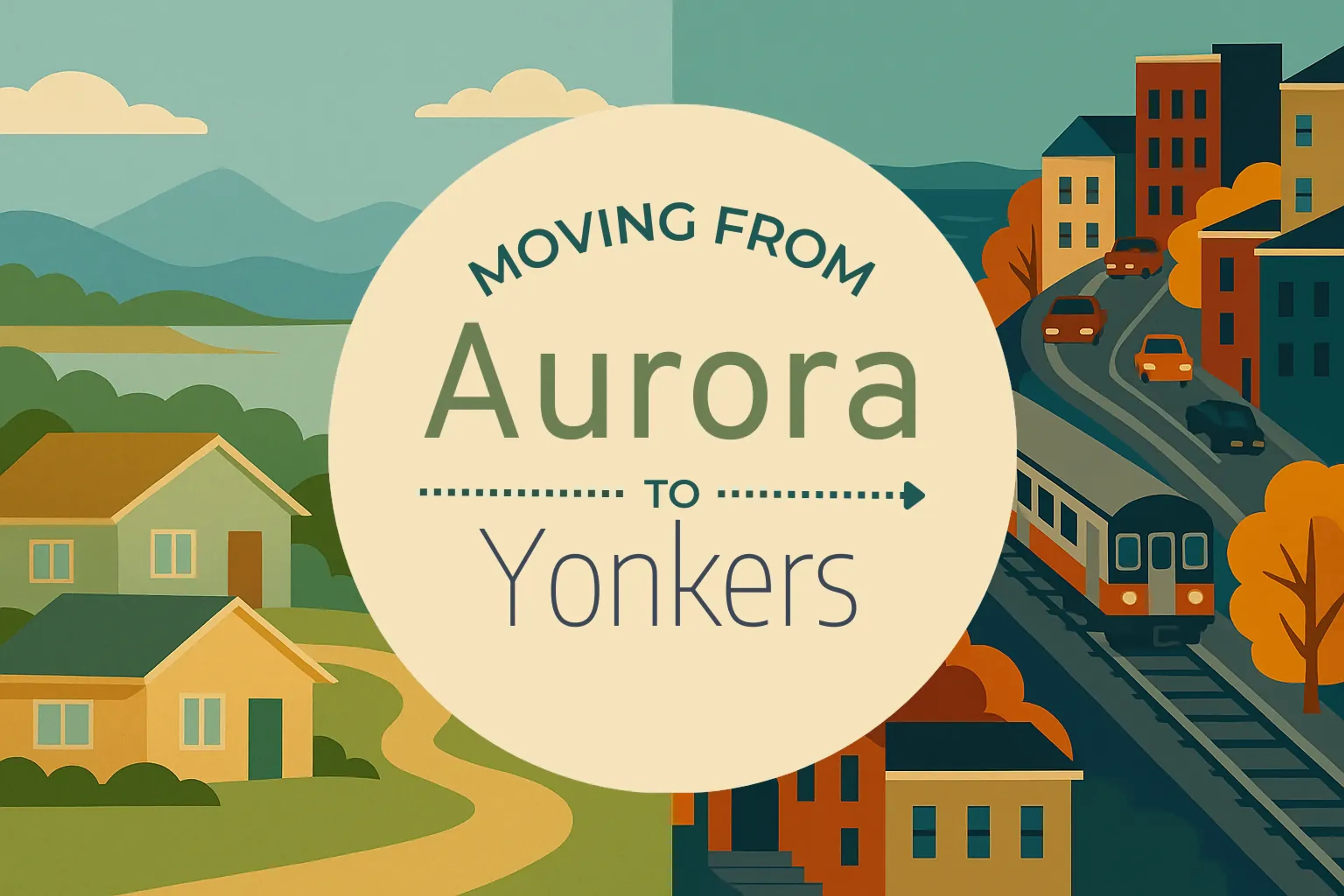Side-by-side comparison of Aurora to Yonkers moving companies