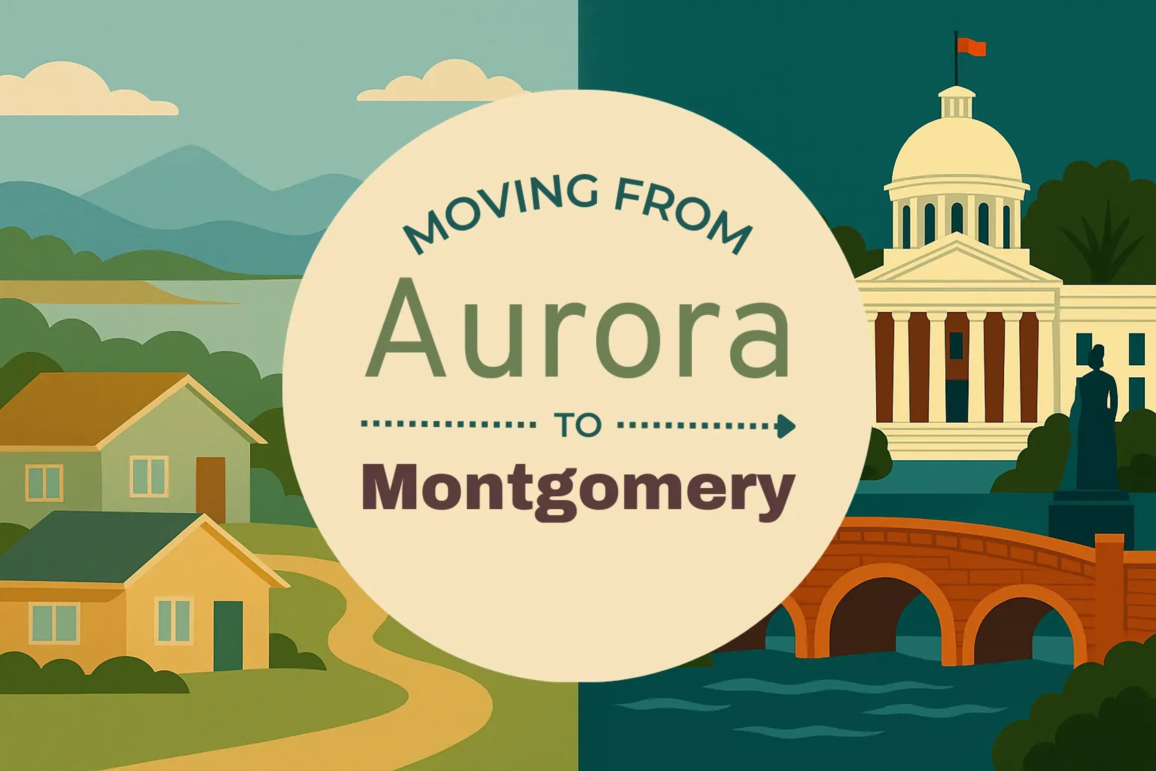 Side-by-side comparison of Aurora to Montgomery moving companies