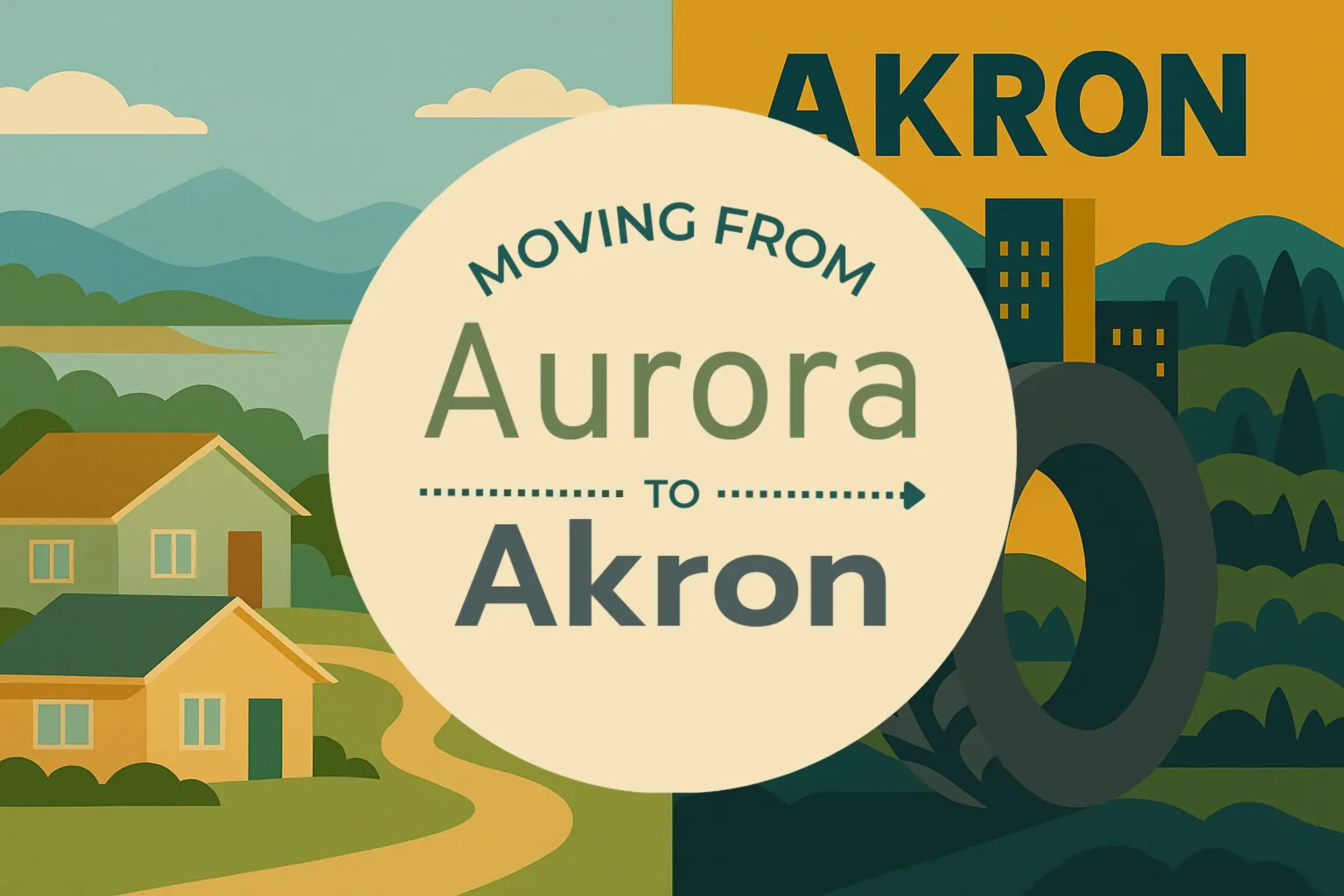Side-by-side comparison of Aurora to Akron moving companies