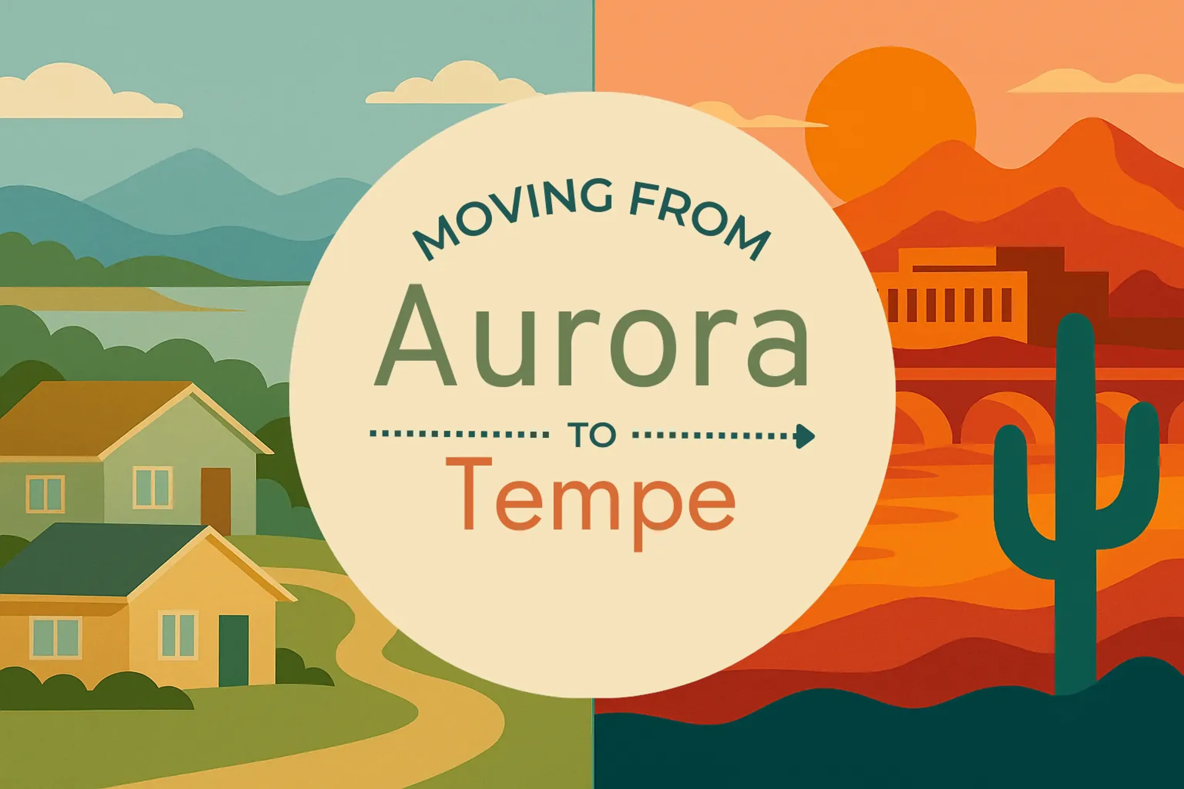 Side-by-side comparison of Aurora to Tempe moving companies