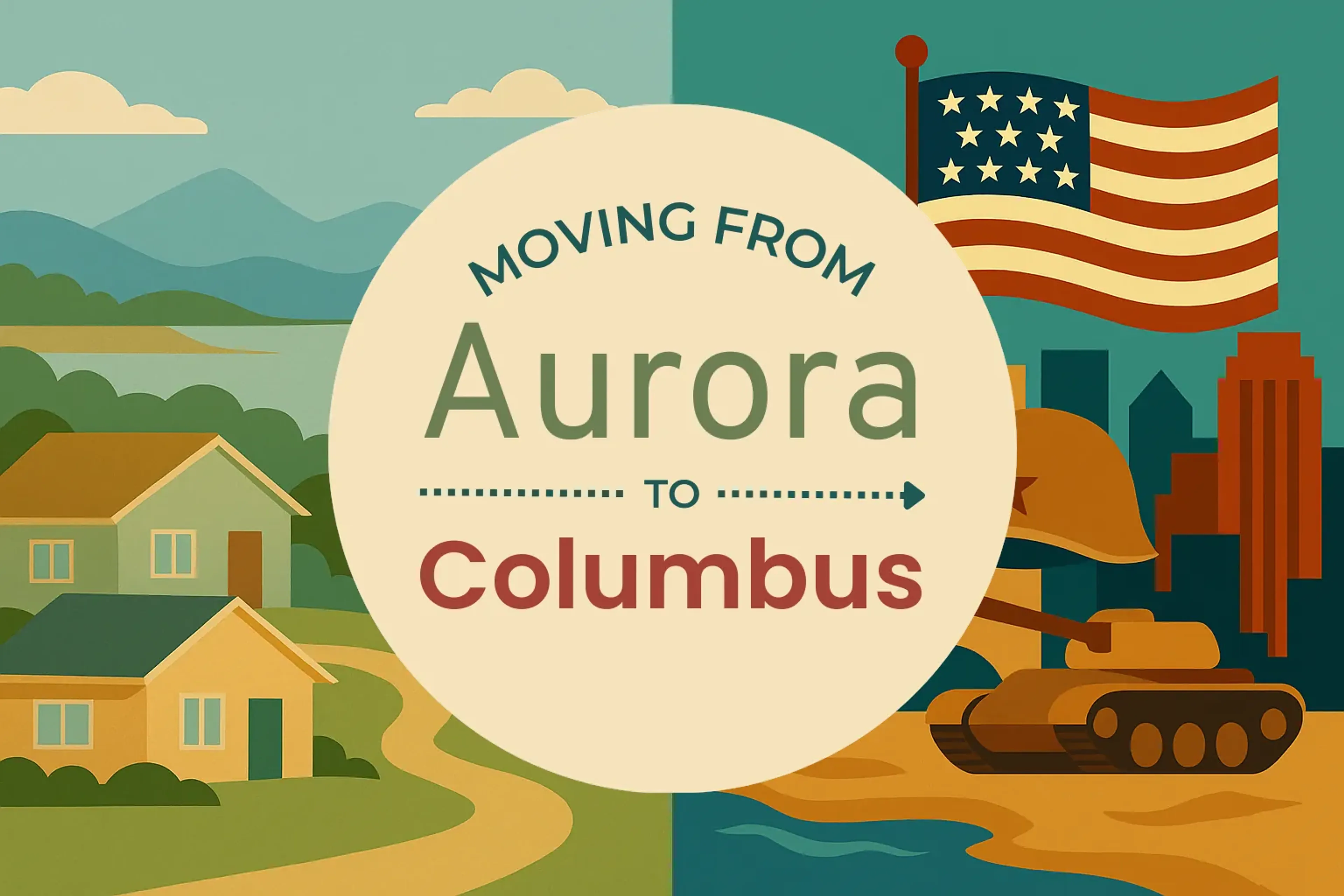 Side-by-side comparison of Aurora to Columbus moving companies
