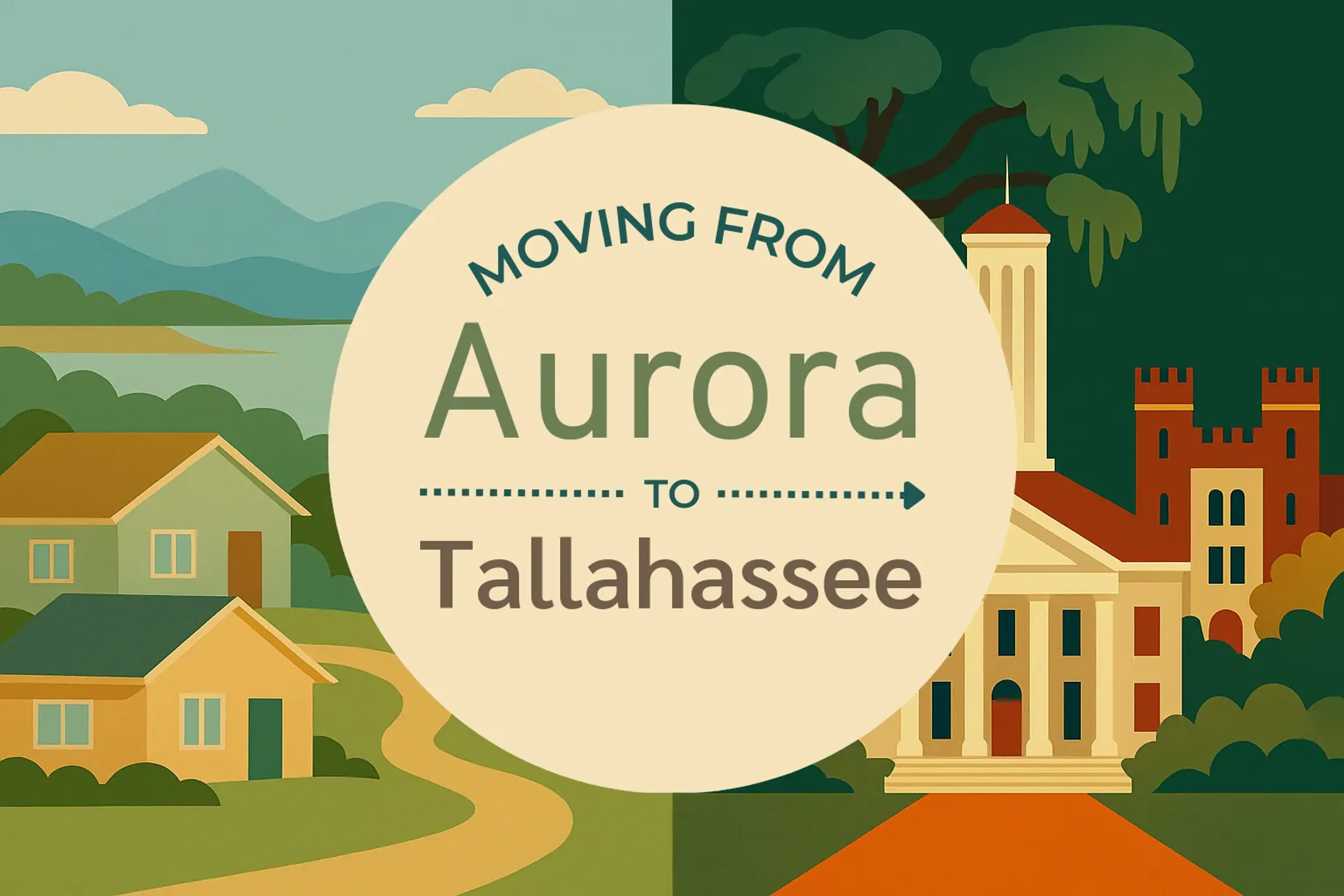 Side-by-side comparison of Aurora to Tallahassee moving companies