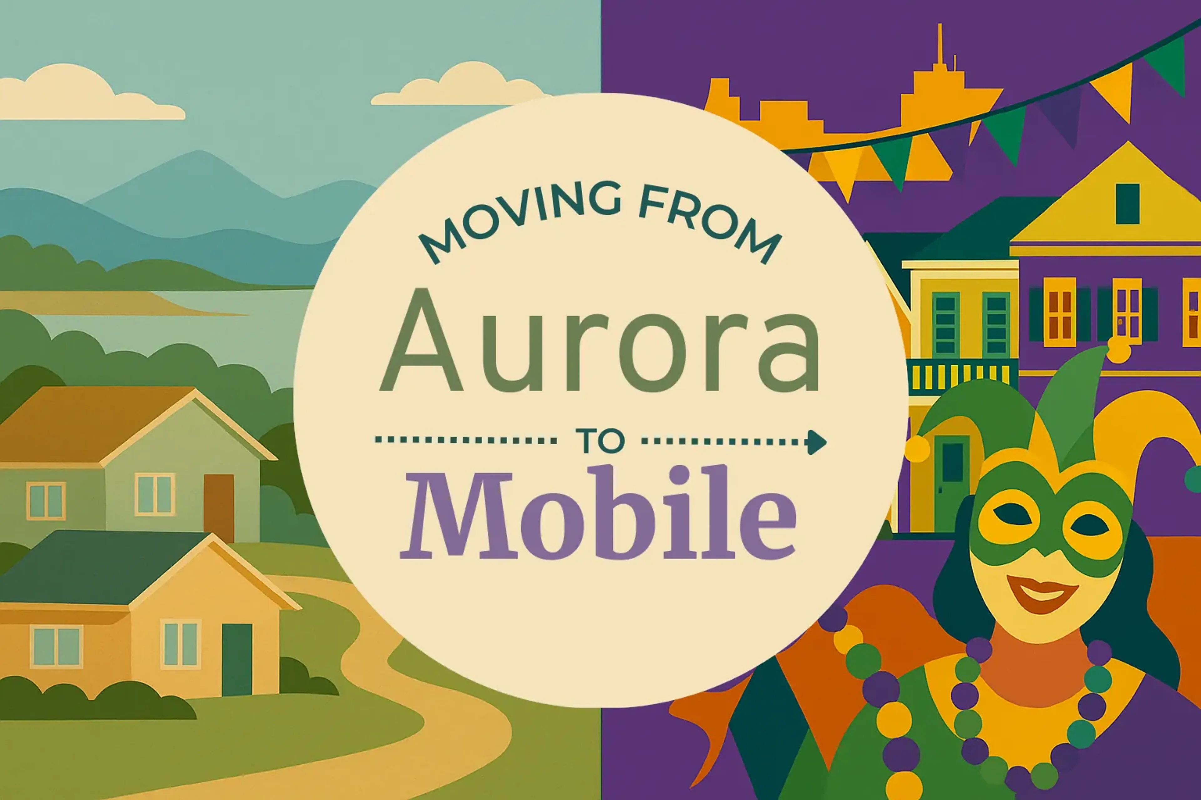 Side-by-side comparison of Aurora to Mobile moving companies