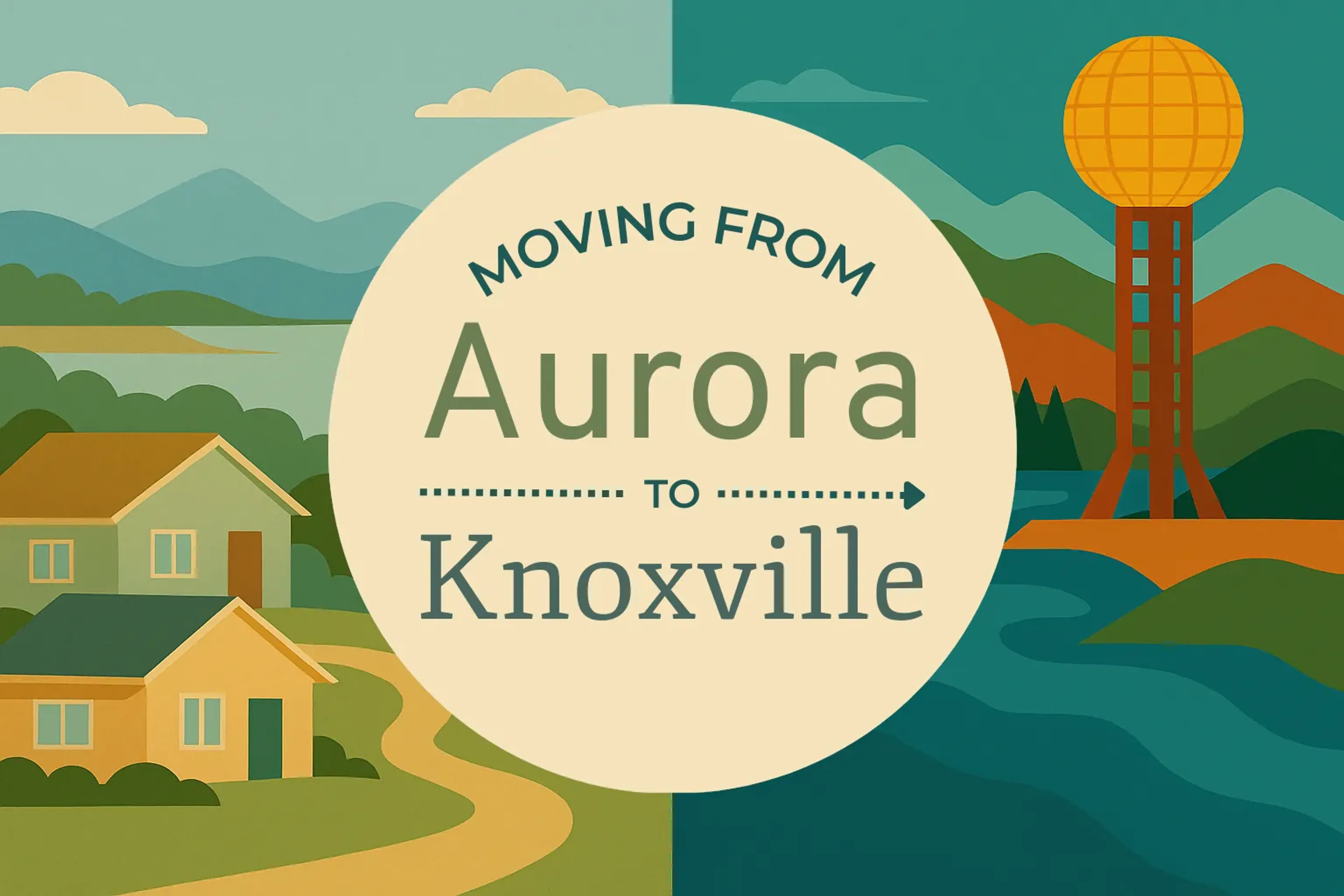 Side-by-side comparison of Aurora to Knoxville moving companies