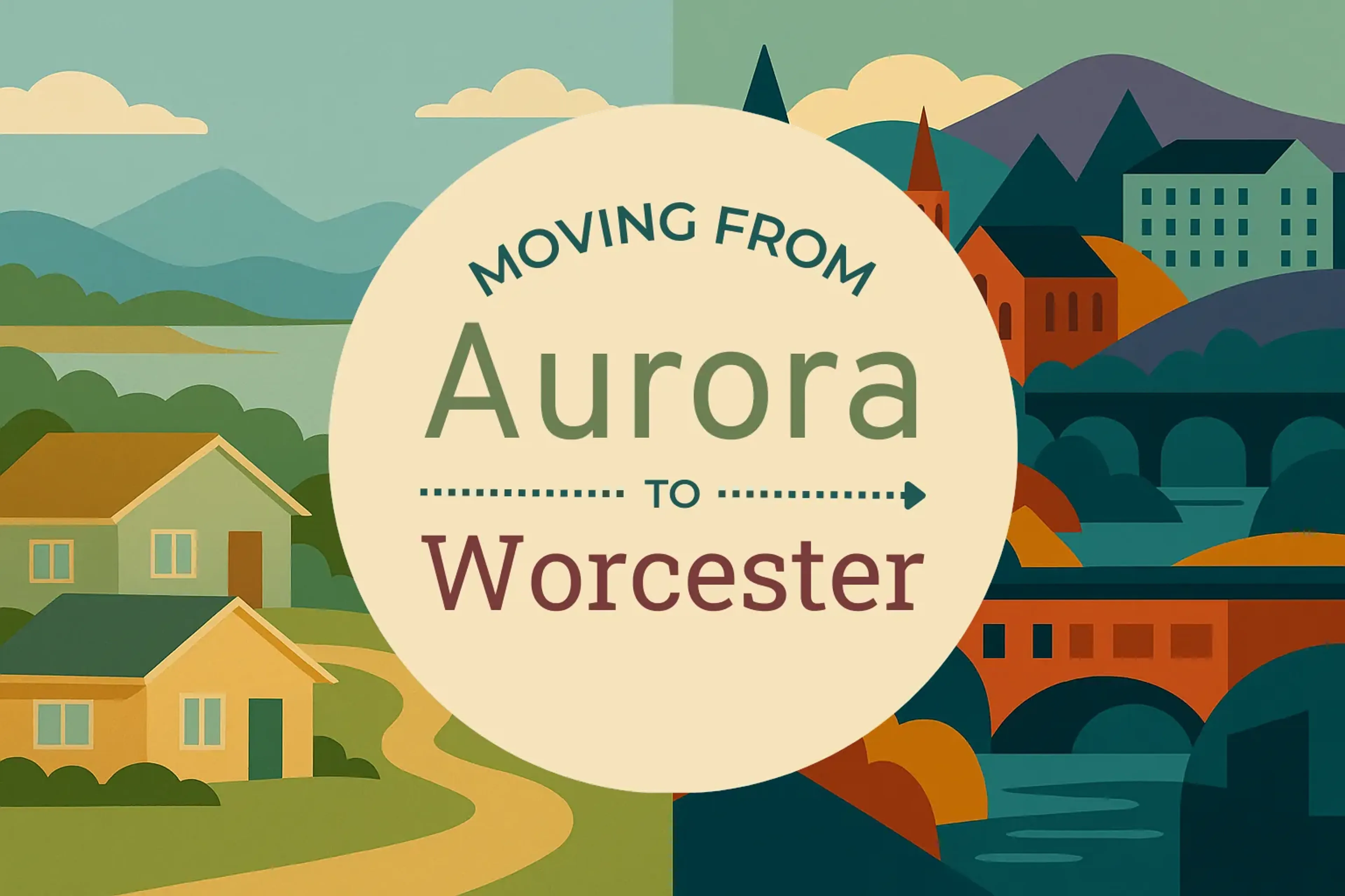 Side-by-side comparison of Aurora to Worcester moving companies