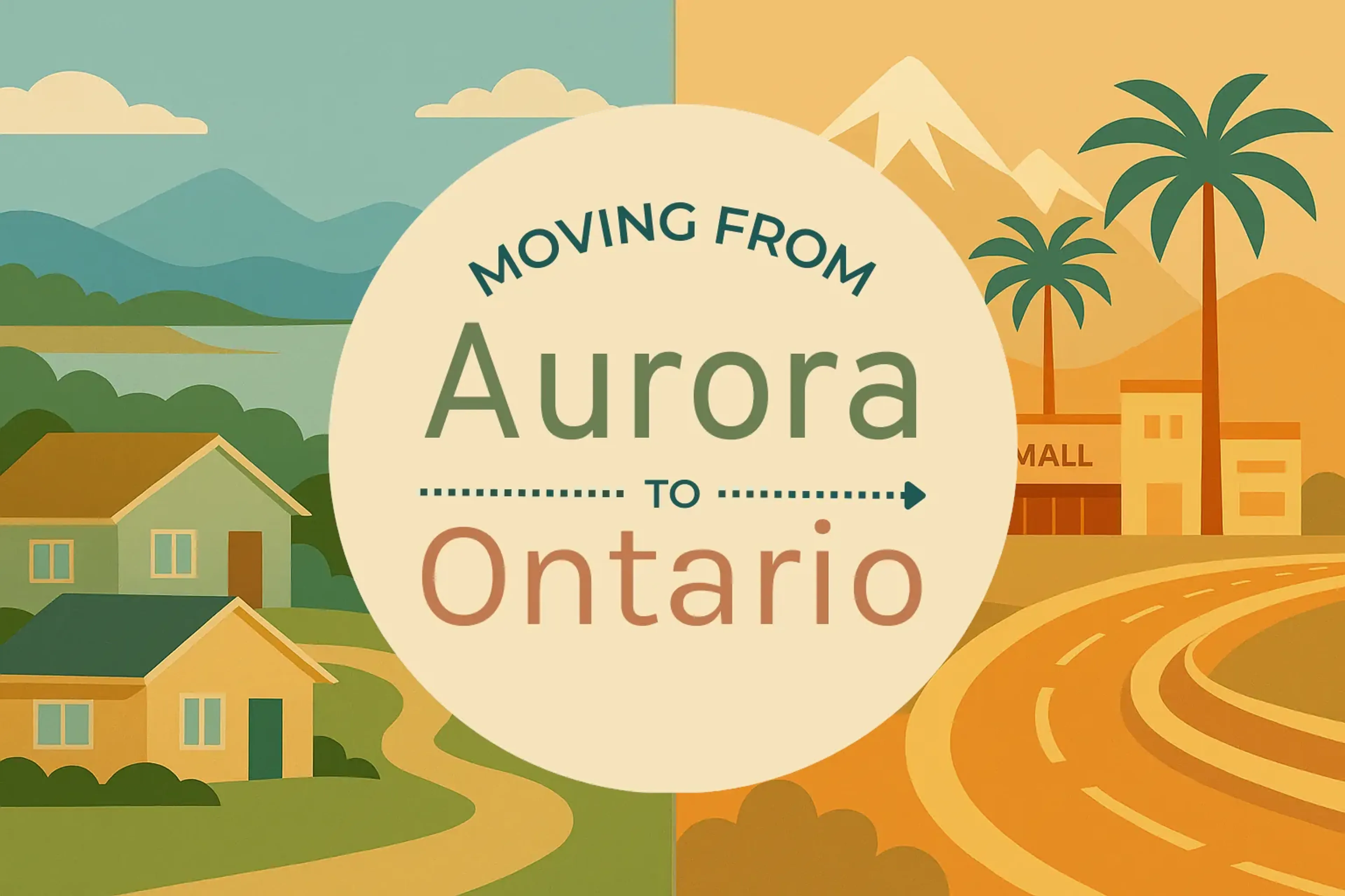 Side-by-side comparison of Aurora to Ontario moving companies