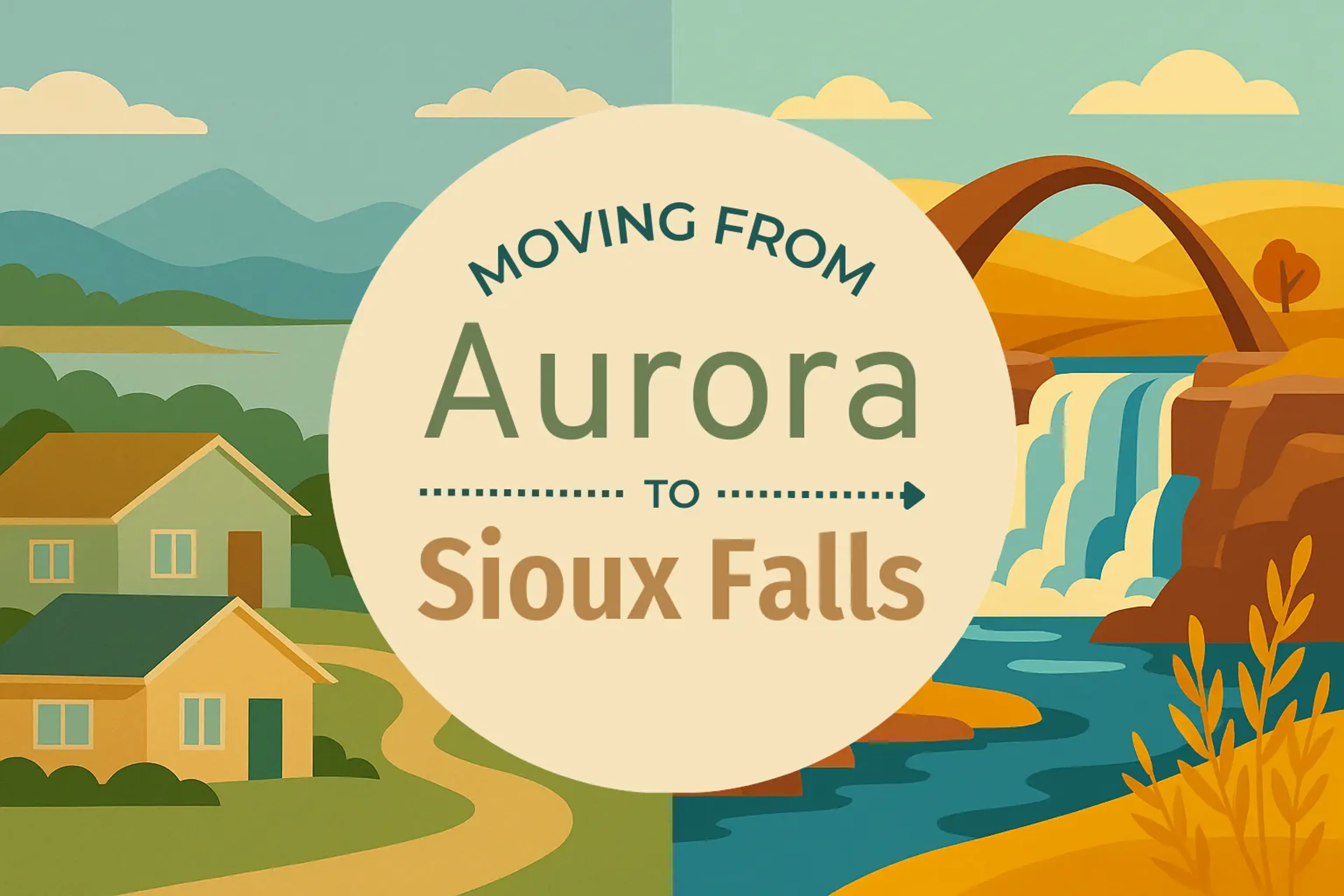 Side-by-side comparison of Aurora to Sioux Falls moving companies