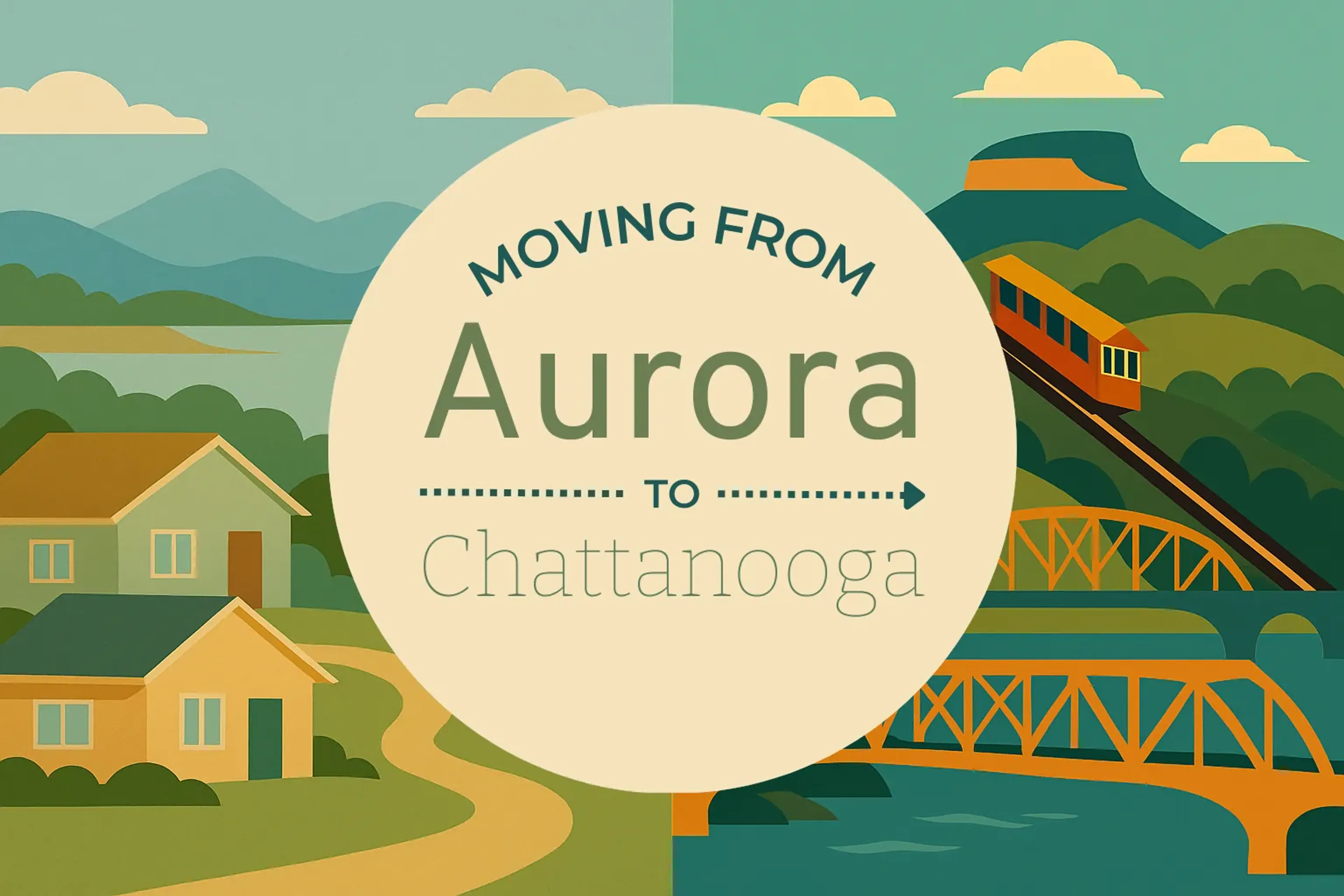 Side-by-side comparison of Aurora to Chattanooga moving companies