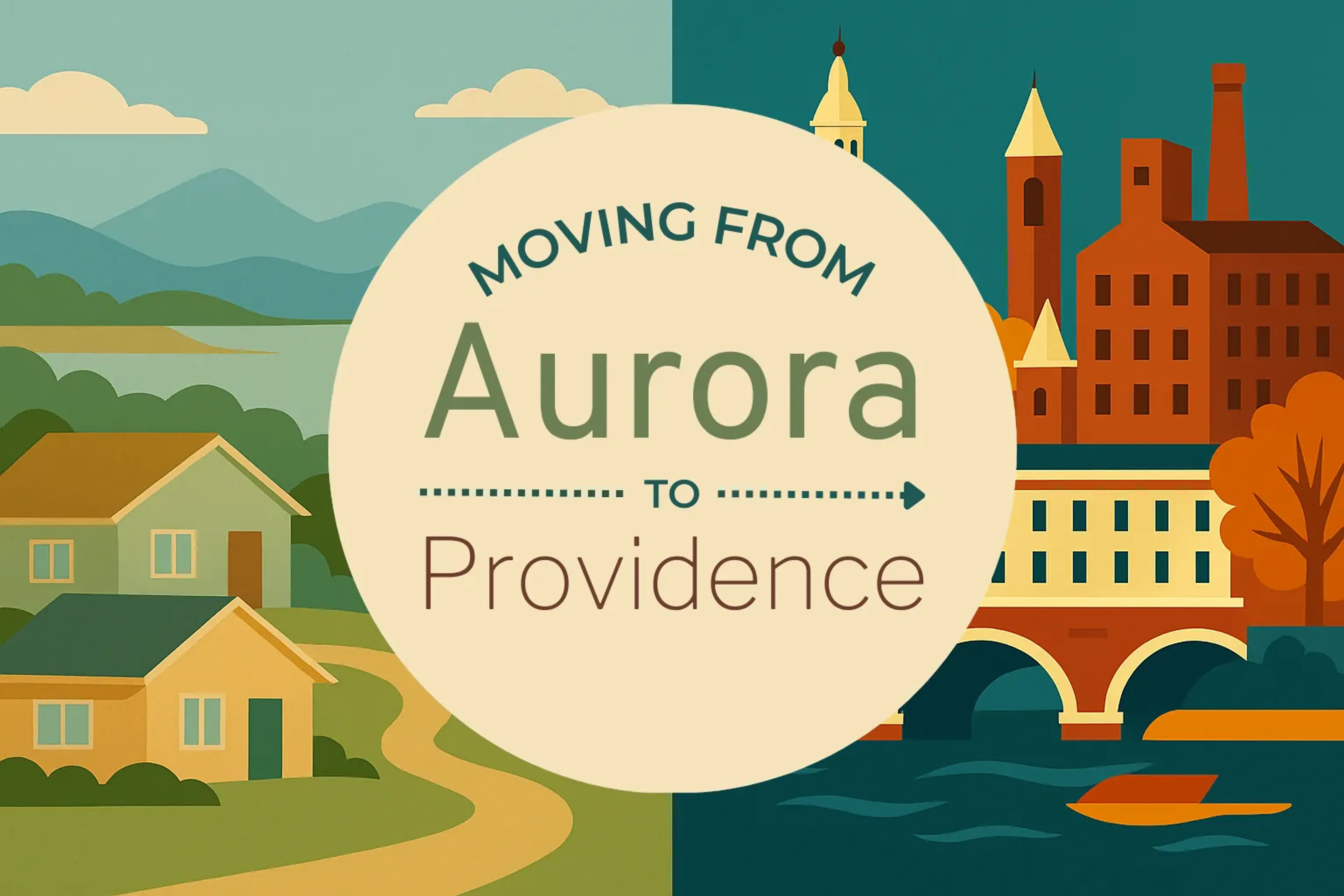 Side-by-side comparison of Aurora to Providence moving companies