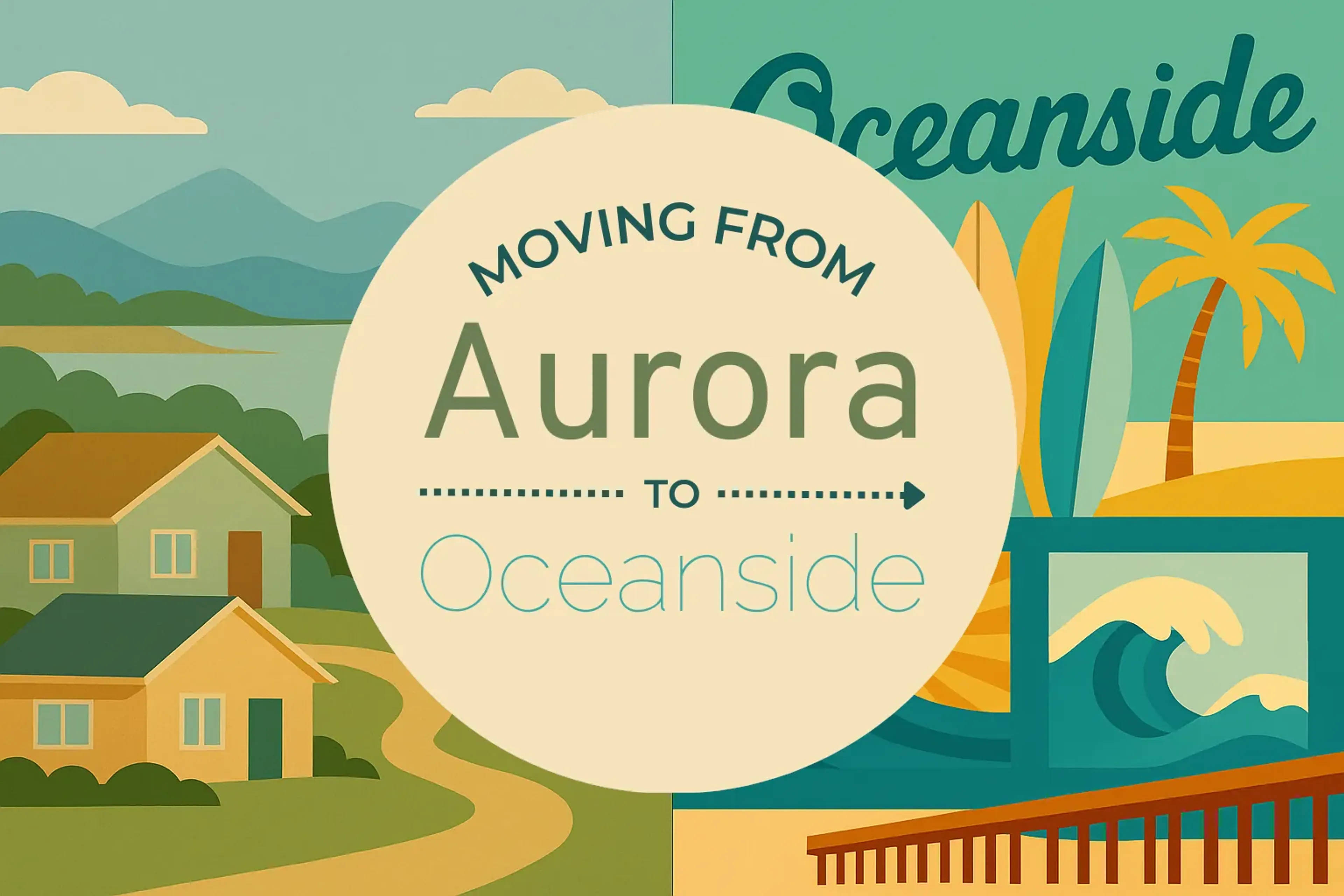 Side-by-side comparison of Aurora to Oceanside moving companies