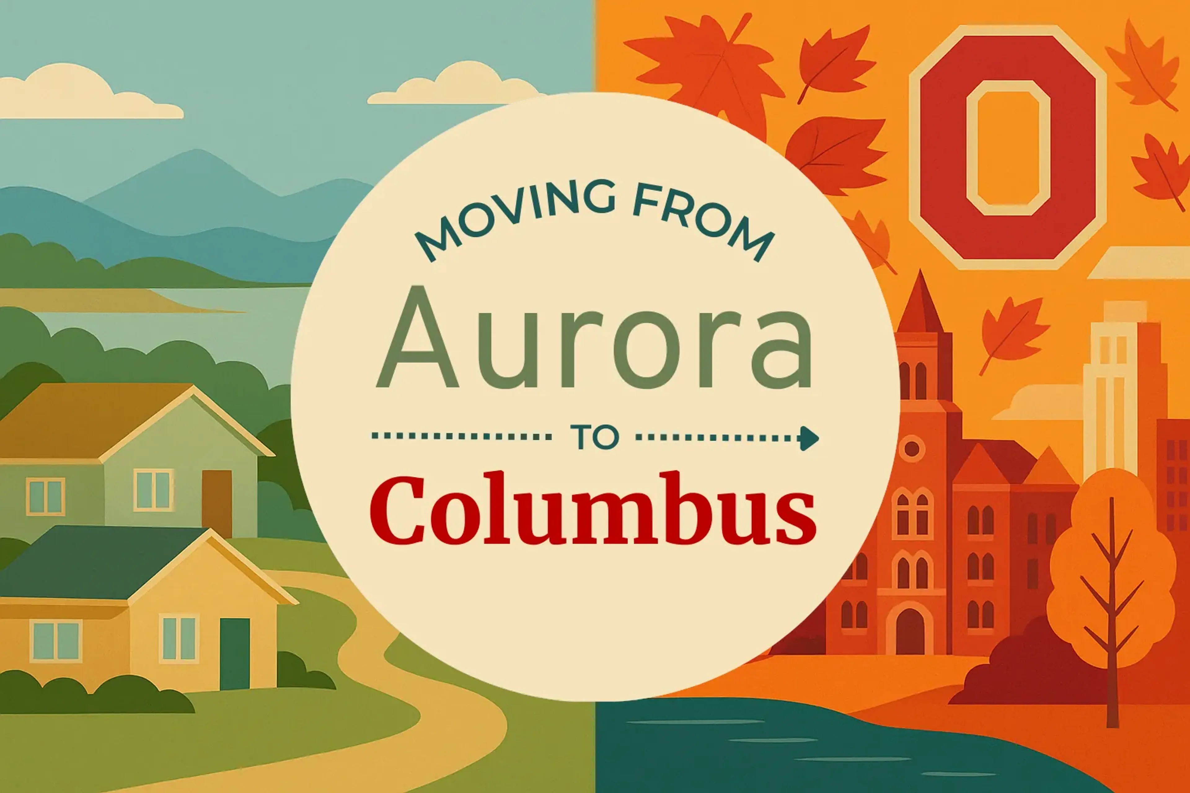 Side-by-side comparison of Aurora to Columbus moving companies