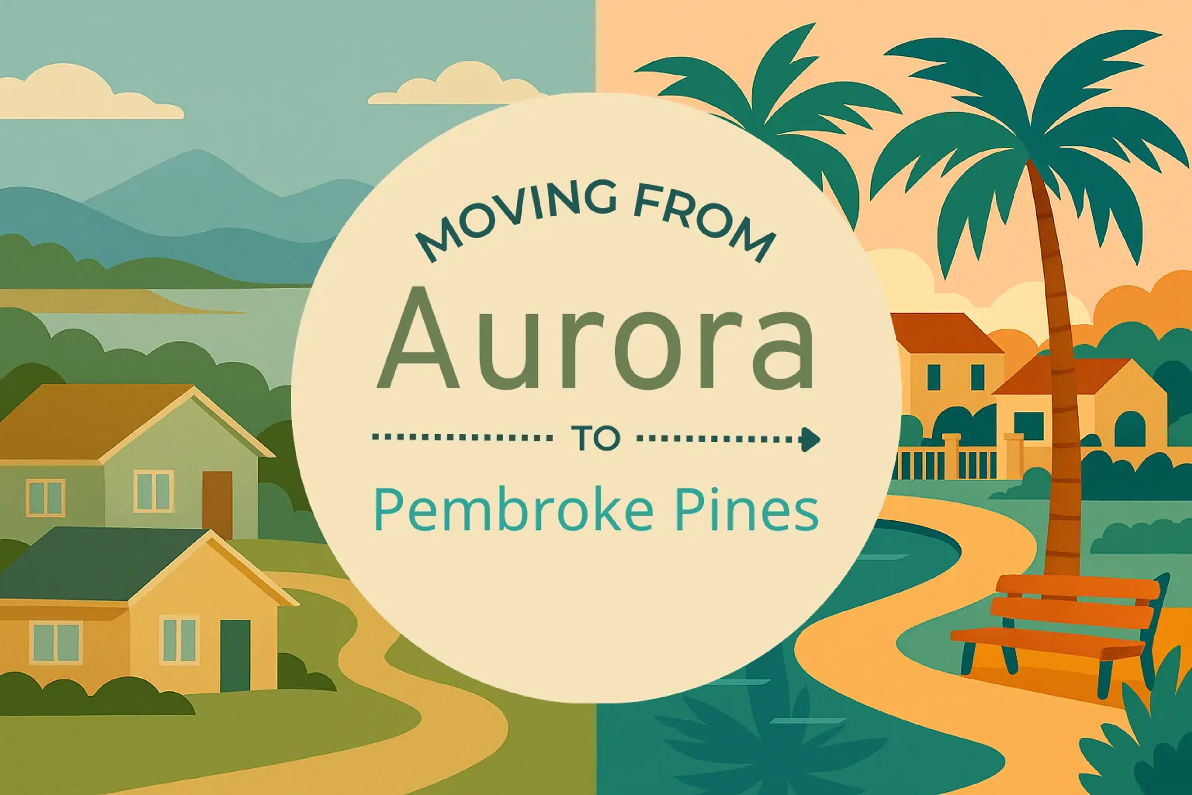 Side-by-side comparison of Aurora to Pembroke Pines moving companies