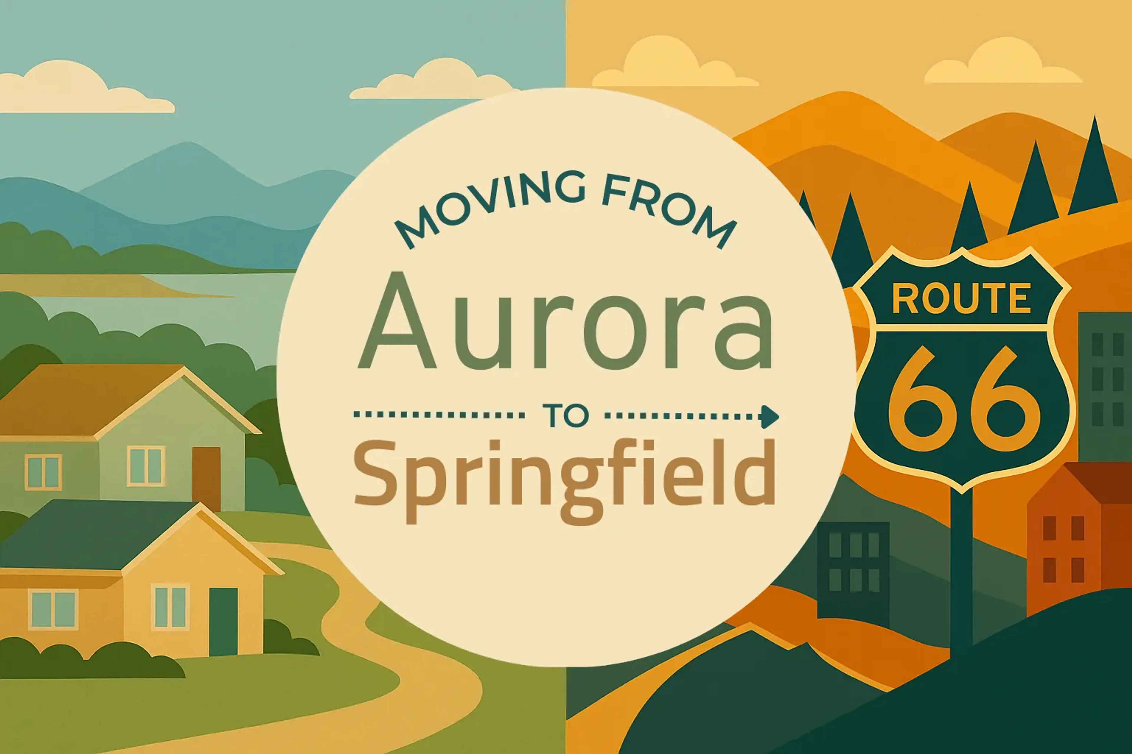 Side-by-side comparison of Aurora to Springfield moving companies