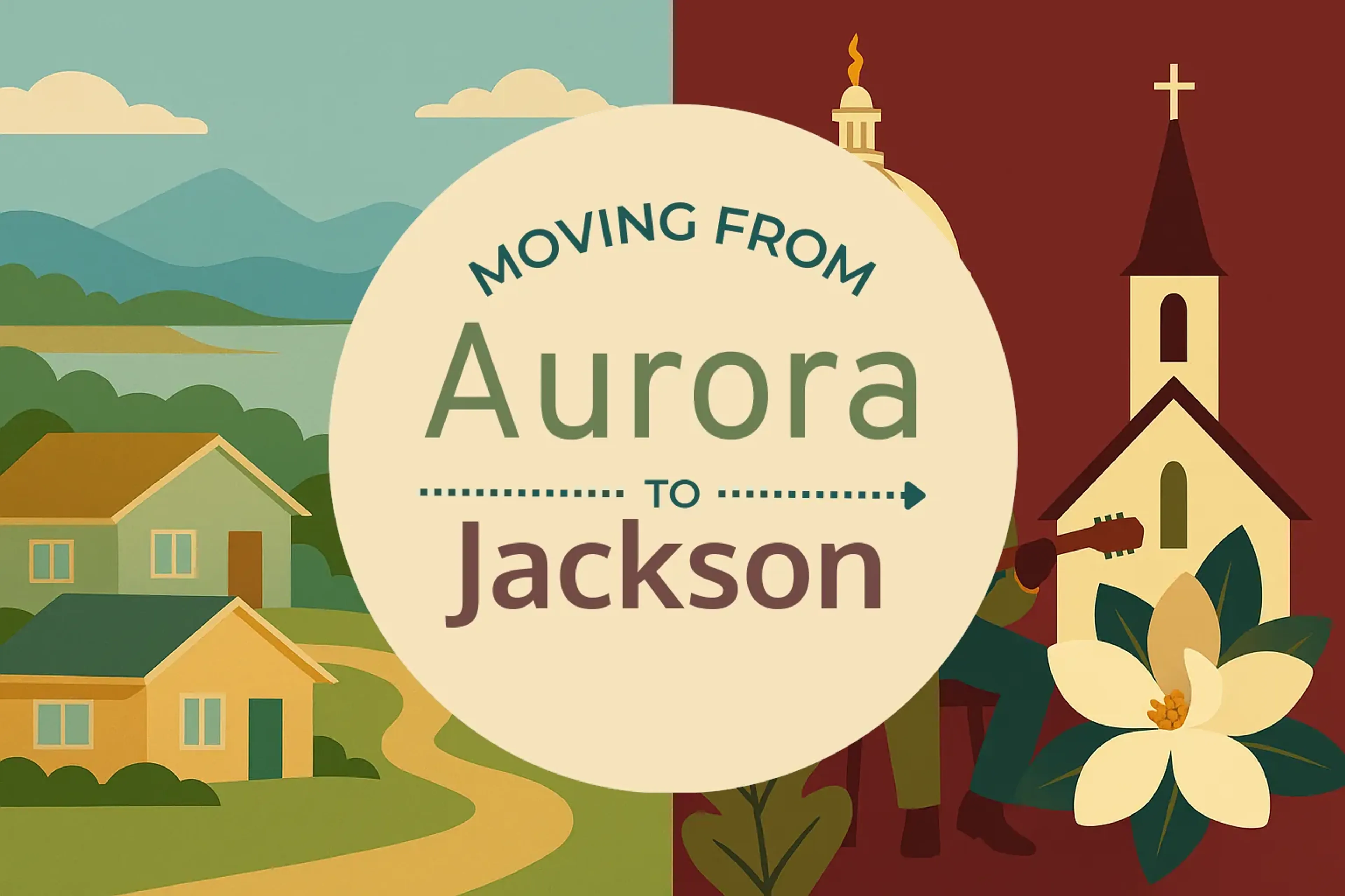 Side-by-side comparison of Aurora to Jackson moving companies