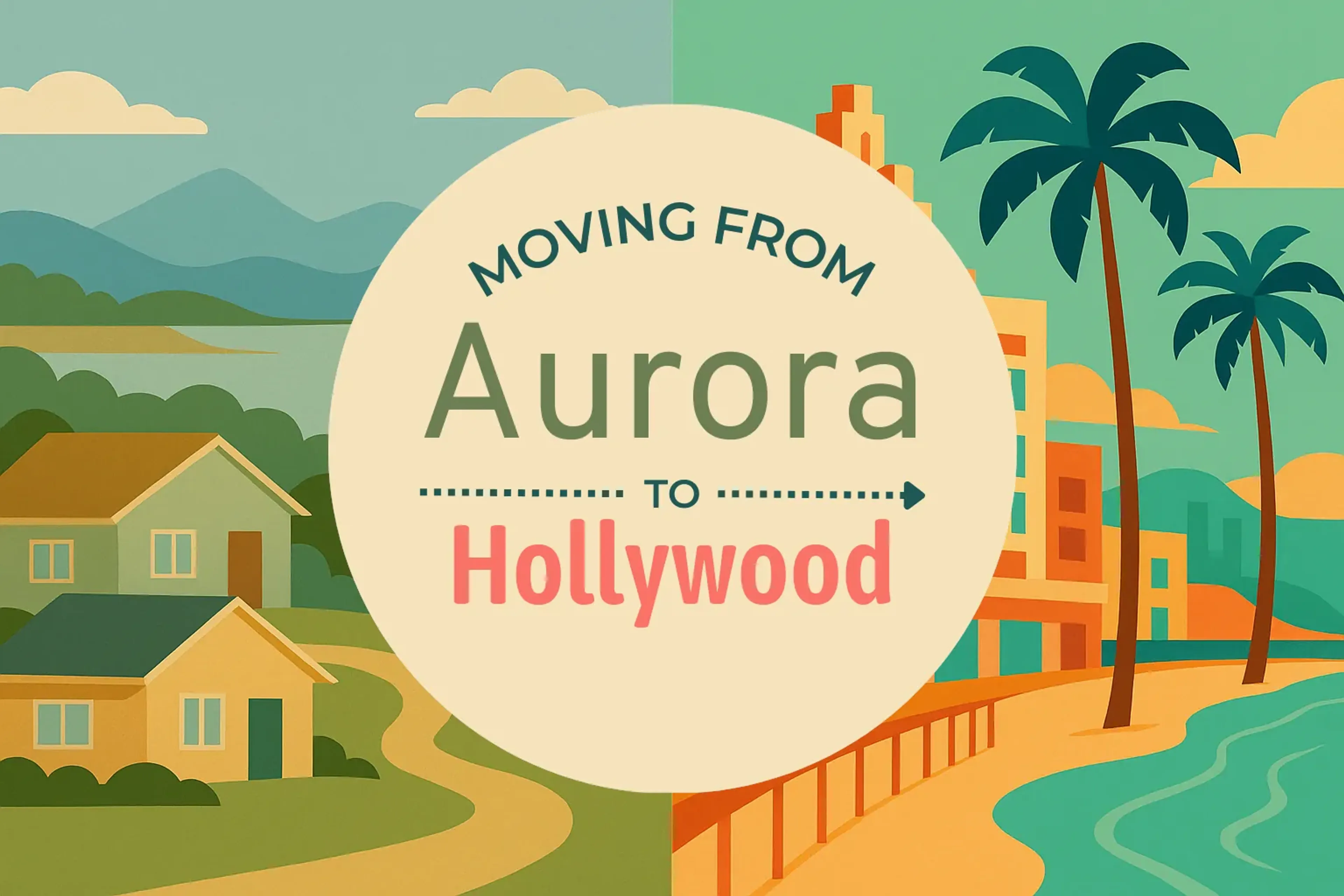 Side-by-side comparison of Aurora to Hollywood moving companies