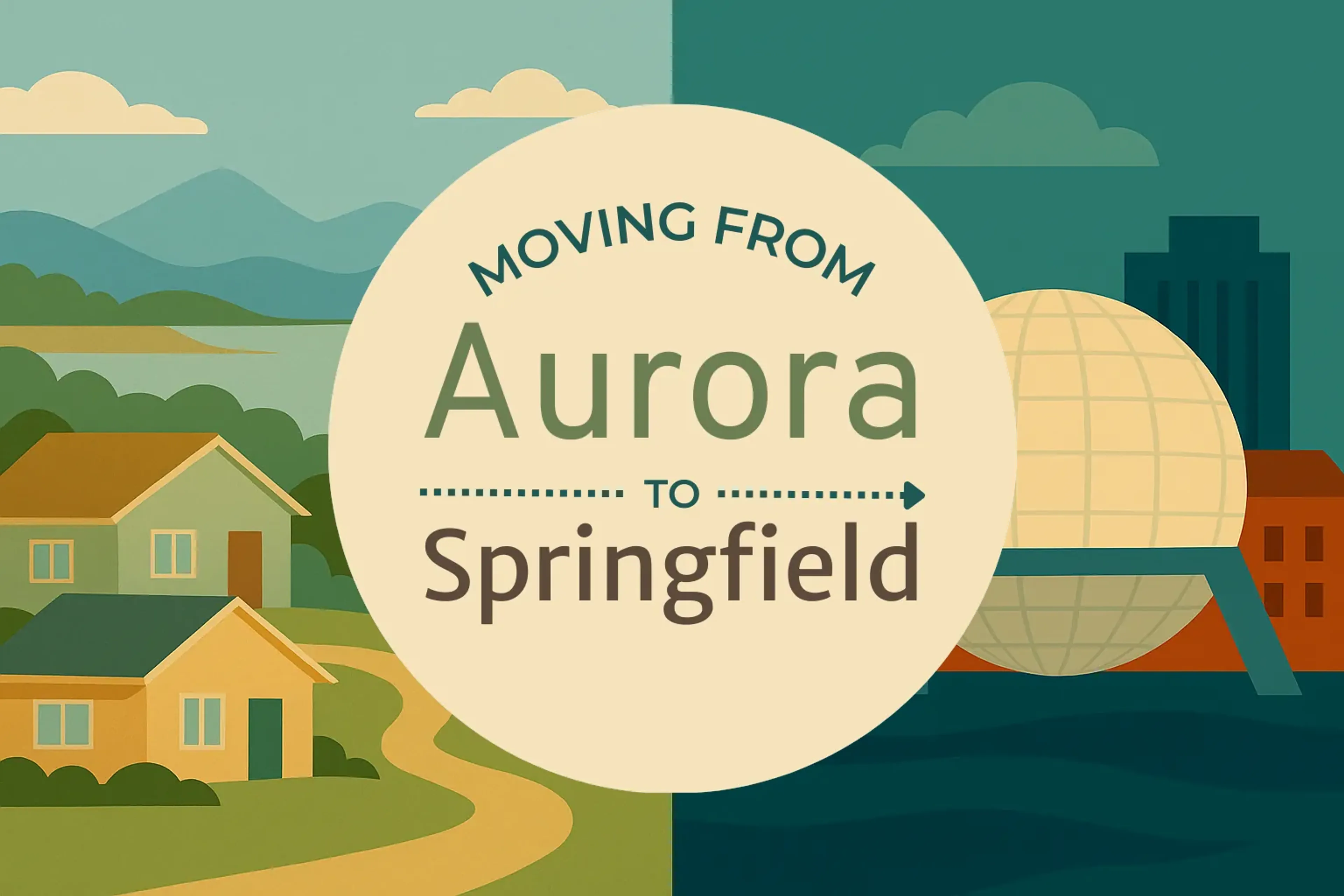 Side-by-side comparison of Aurora to Springfield moving companies