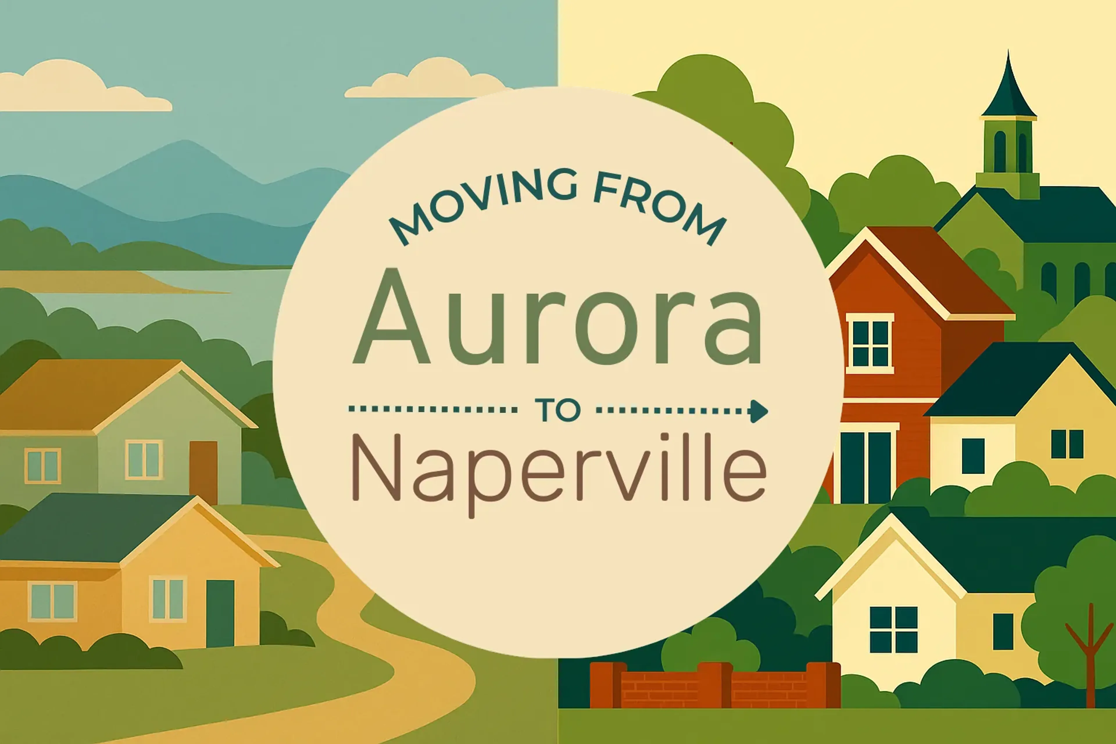 Side-by-side comparison of Aurora to Naperville moving companies