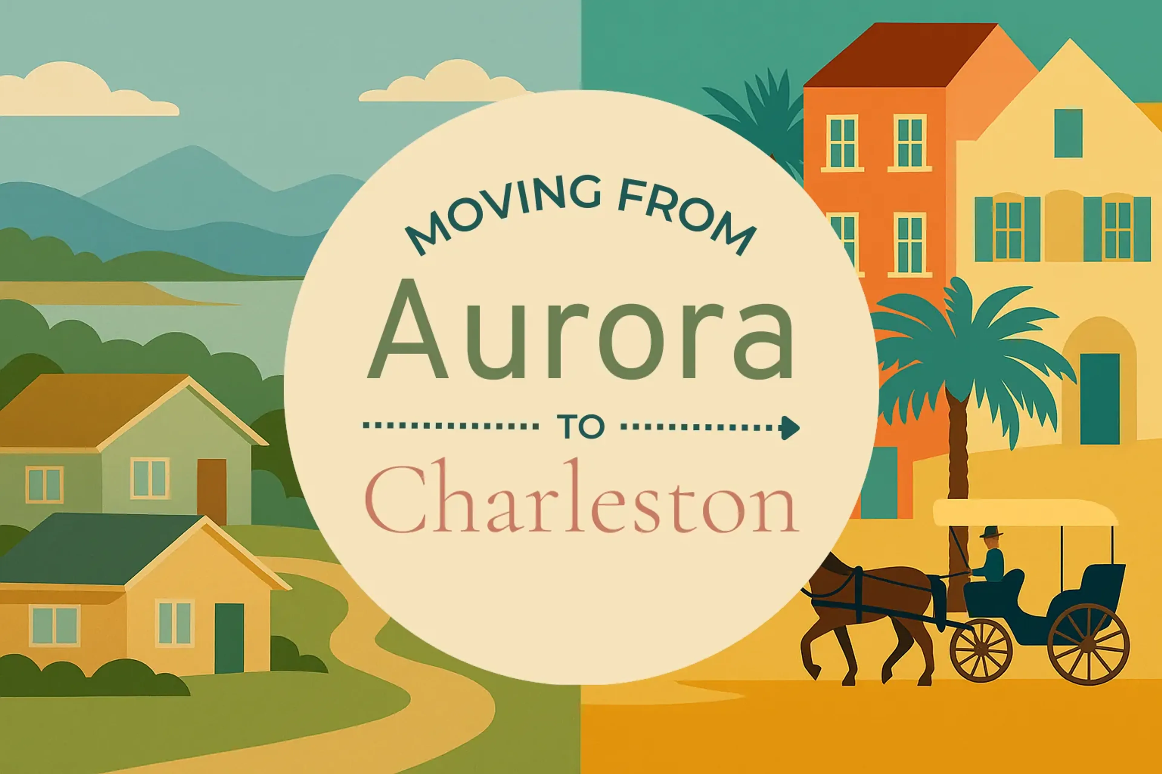 Side-by-side comparison of Aurora to Charleston moving companies