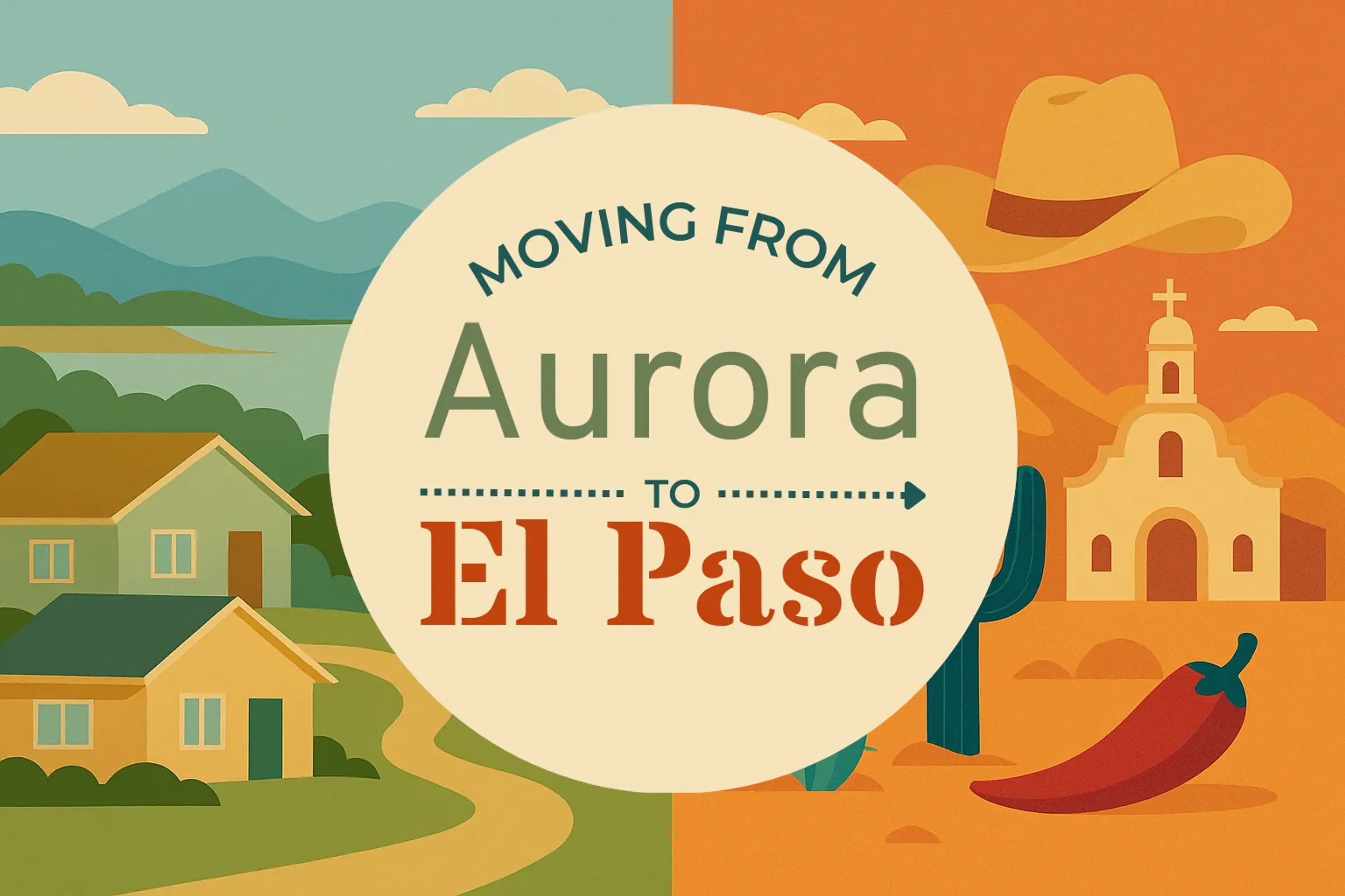 Side-by-side comparison of Aurora to El Paso moving companies