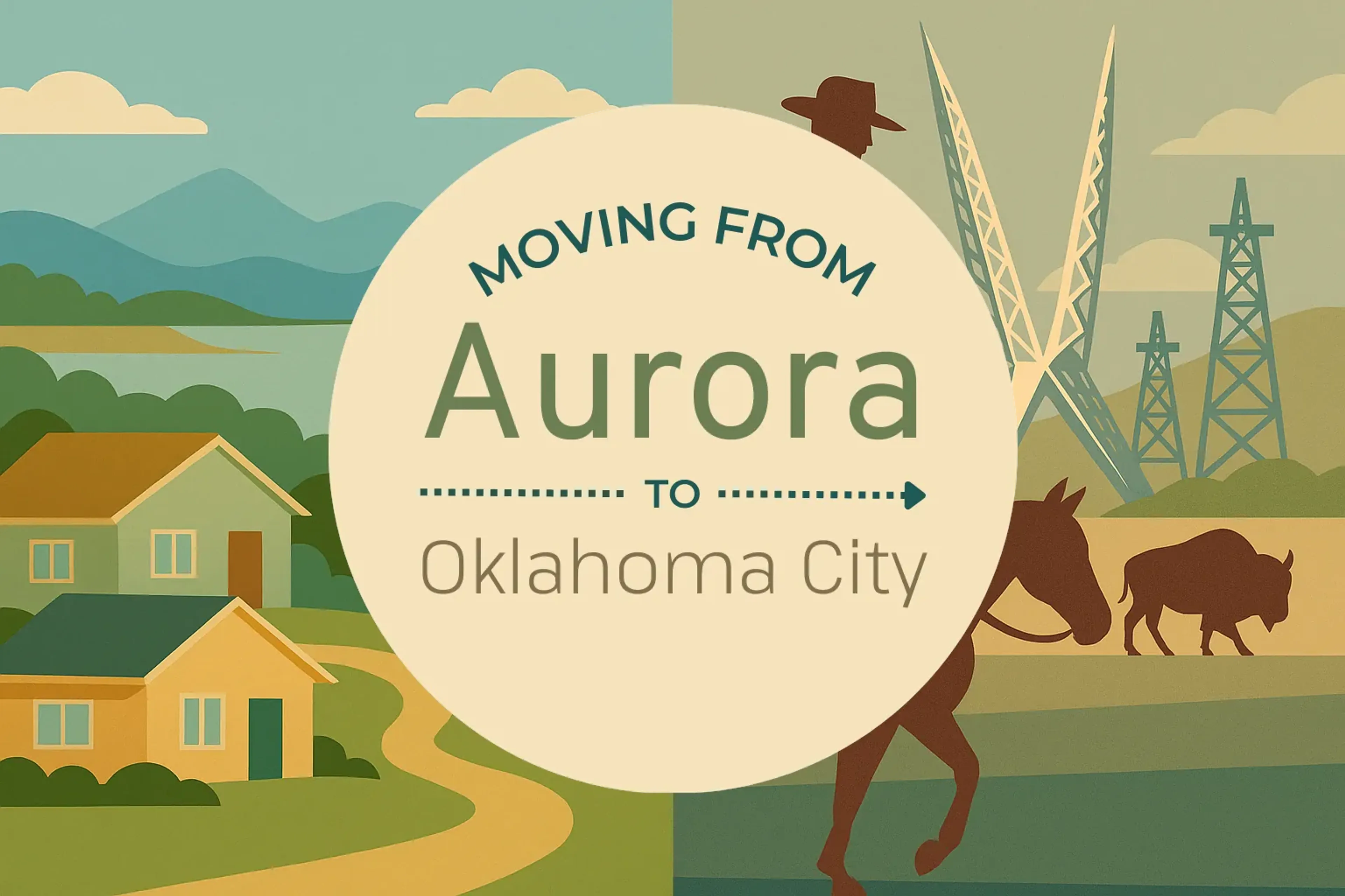 Side-by-side comparison of Aurora to Oklahoma City moving companies