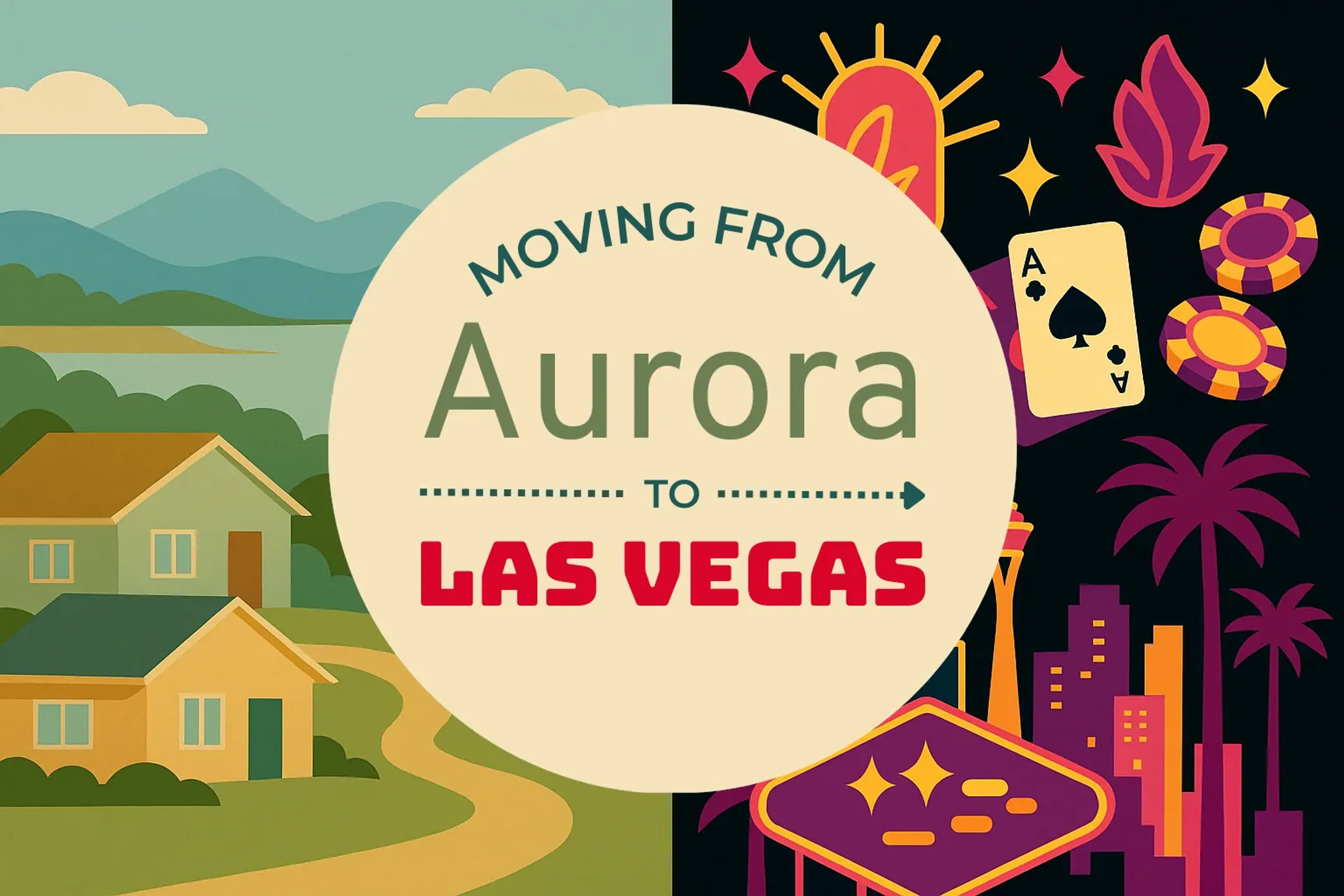 Side-by-side comparison of Aurora to Las Vegas moving companies