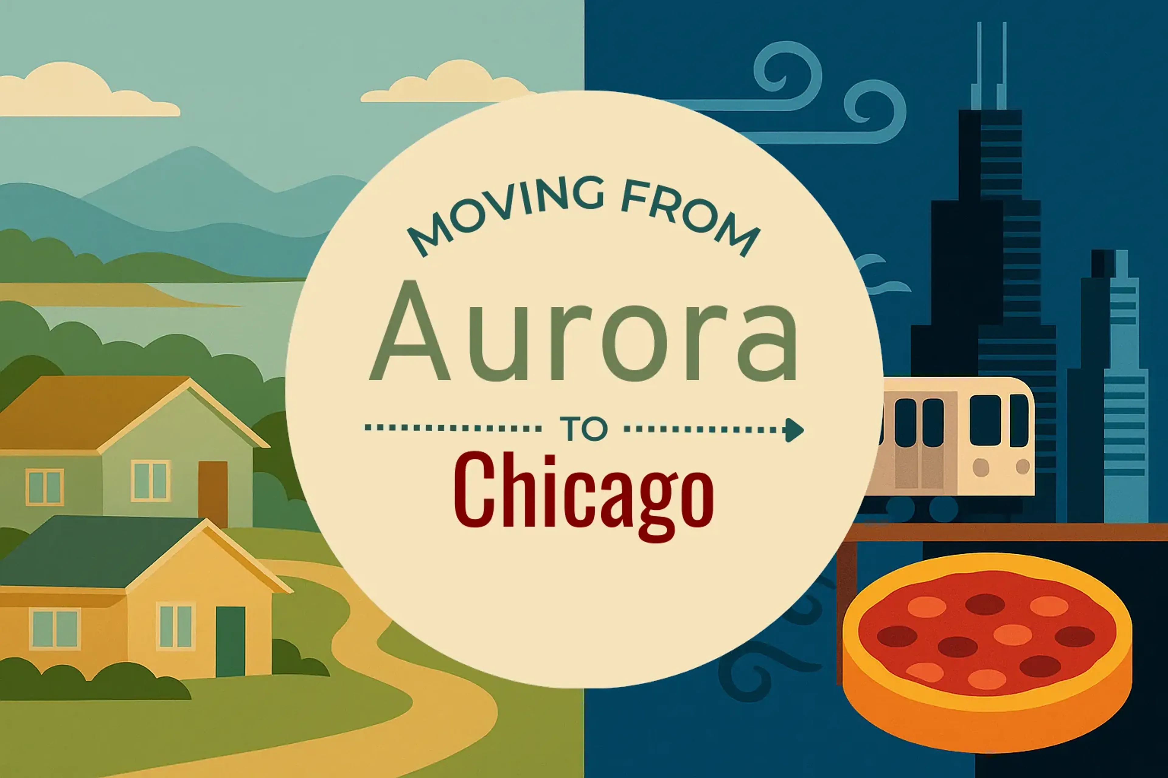 Side-by-side comparison of Aurora to Chicago moving companies