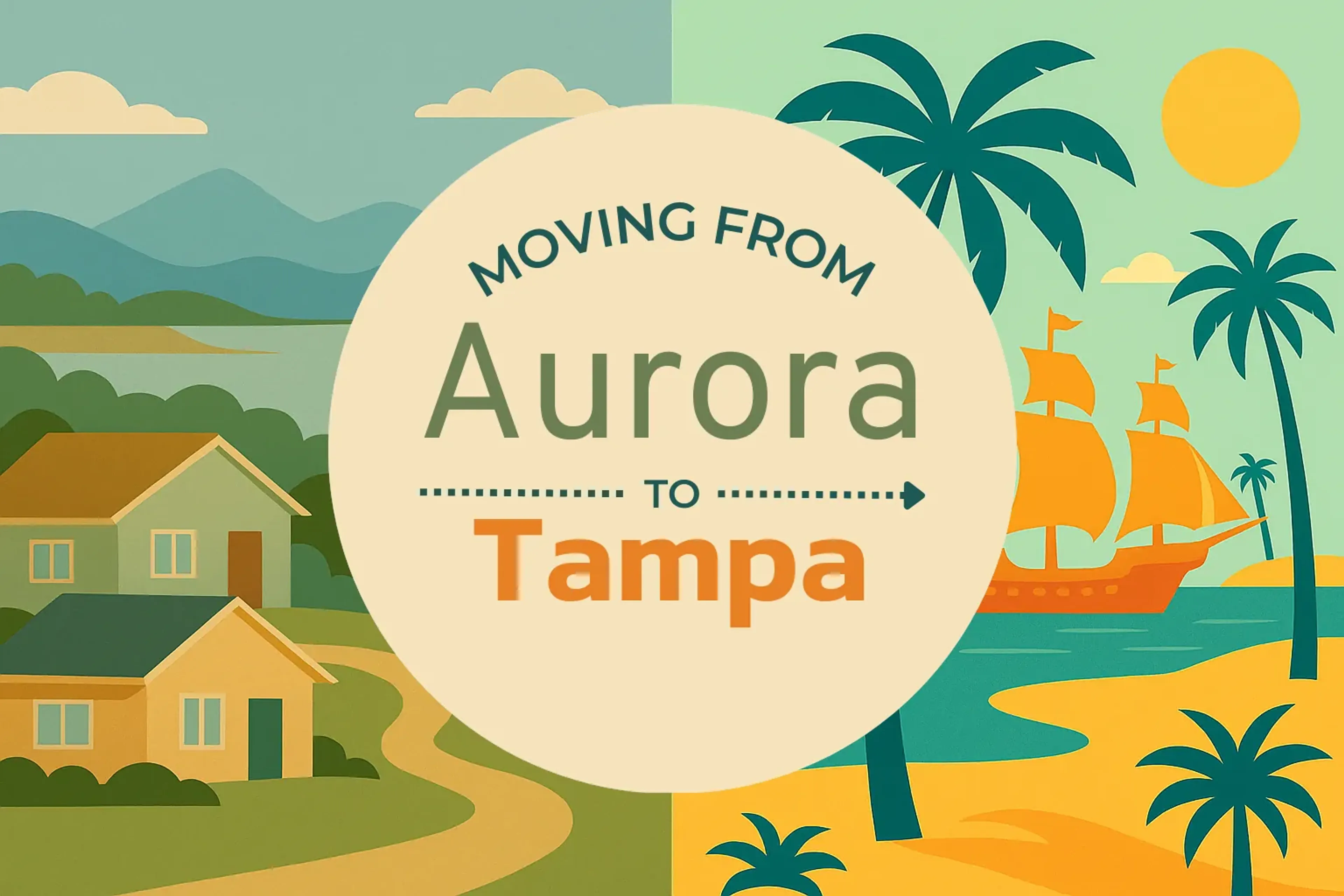 Side-by-side comparison of Aurora to Tampa moving companies