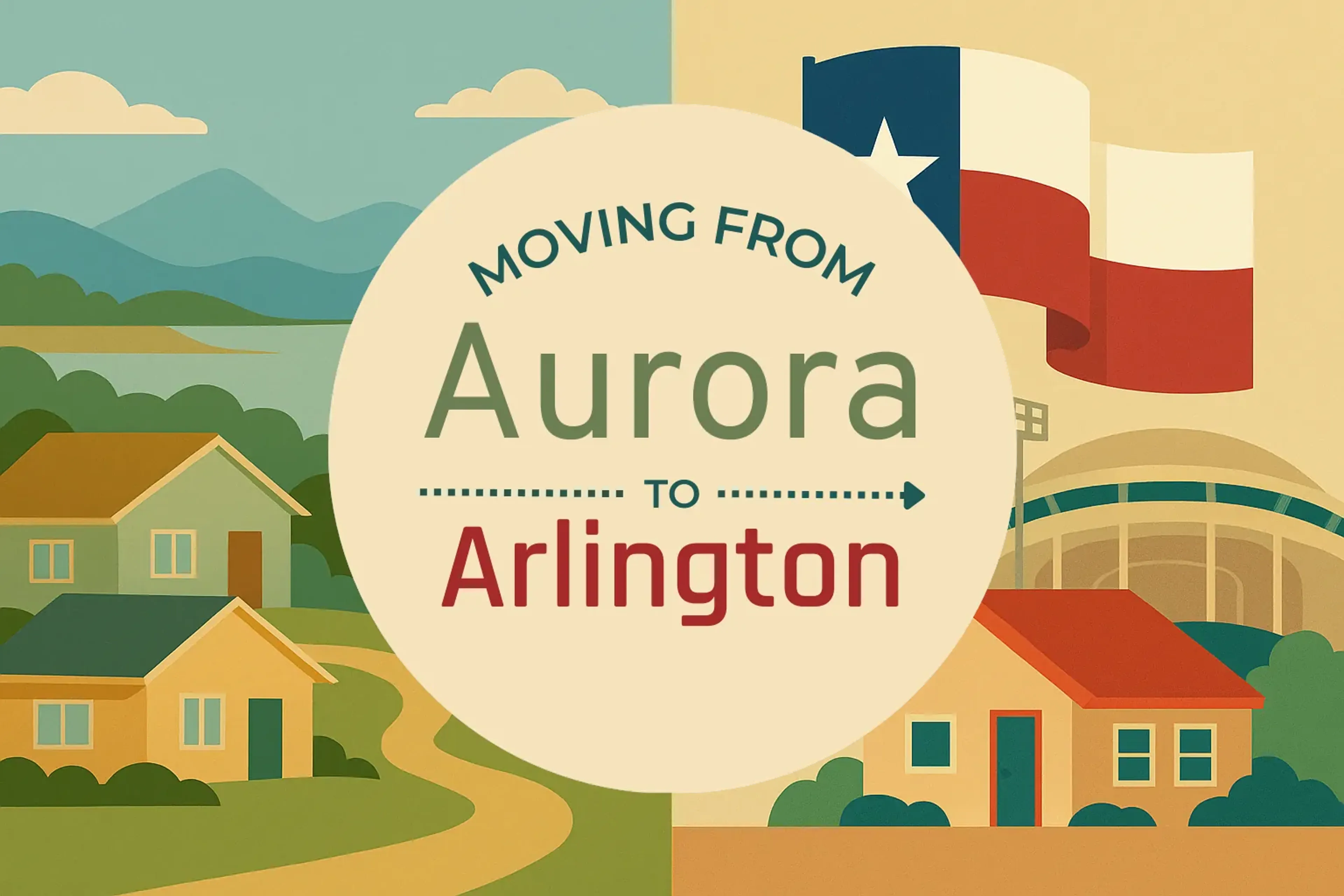 Side-by-side comparison of Aurora to Arlington moving companies