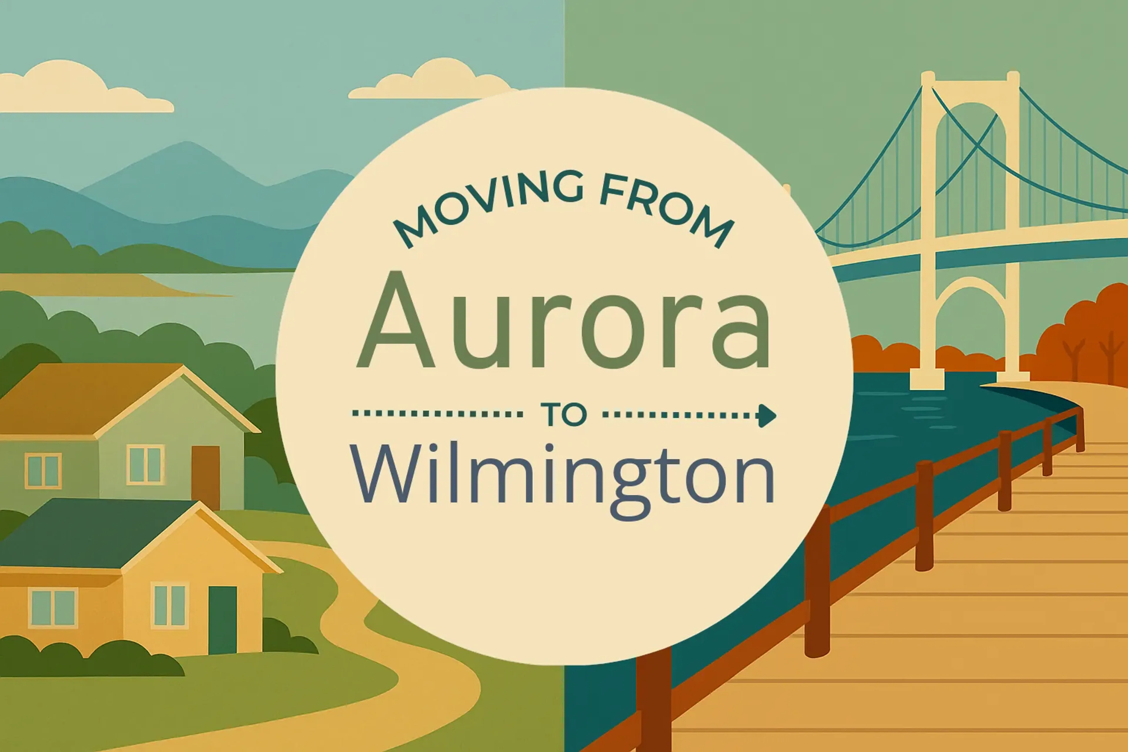 Side-by-side comparison of Aurora to Wilmington moving companies