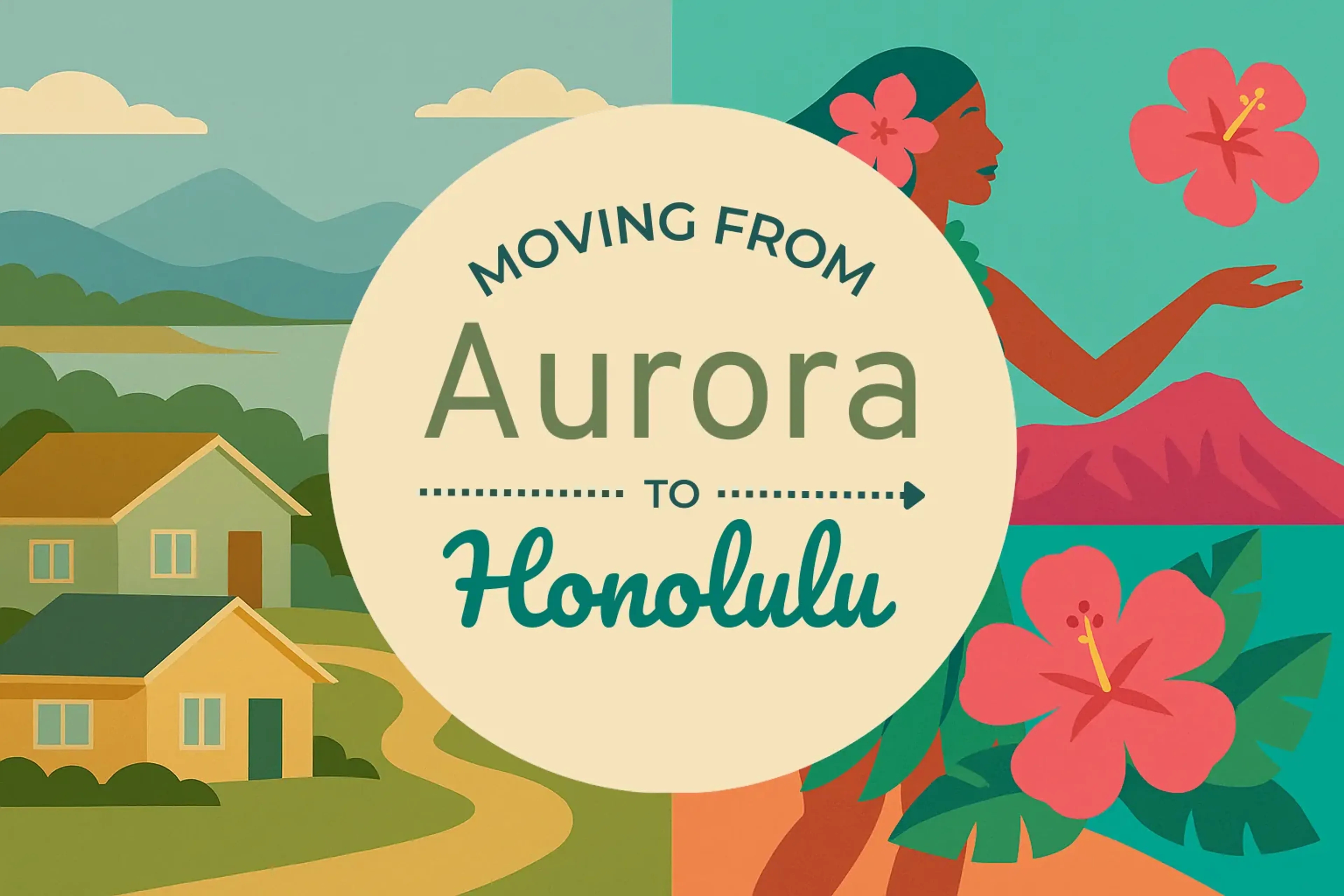 Side-by-side comparison of Aurora to Honolulu moving companies