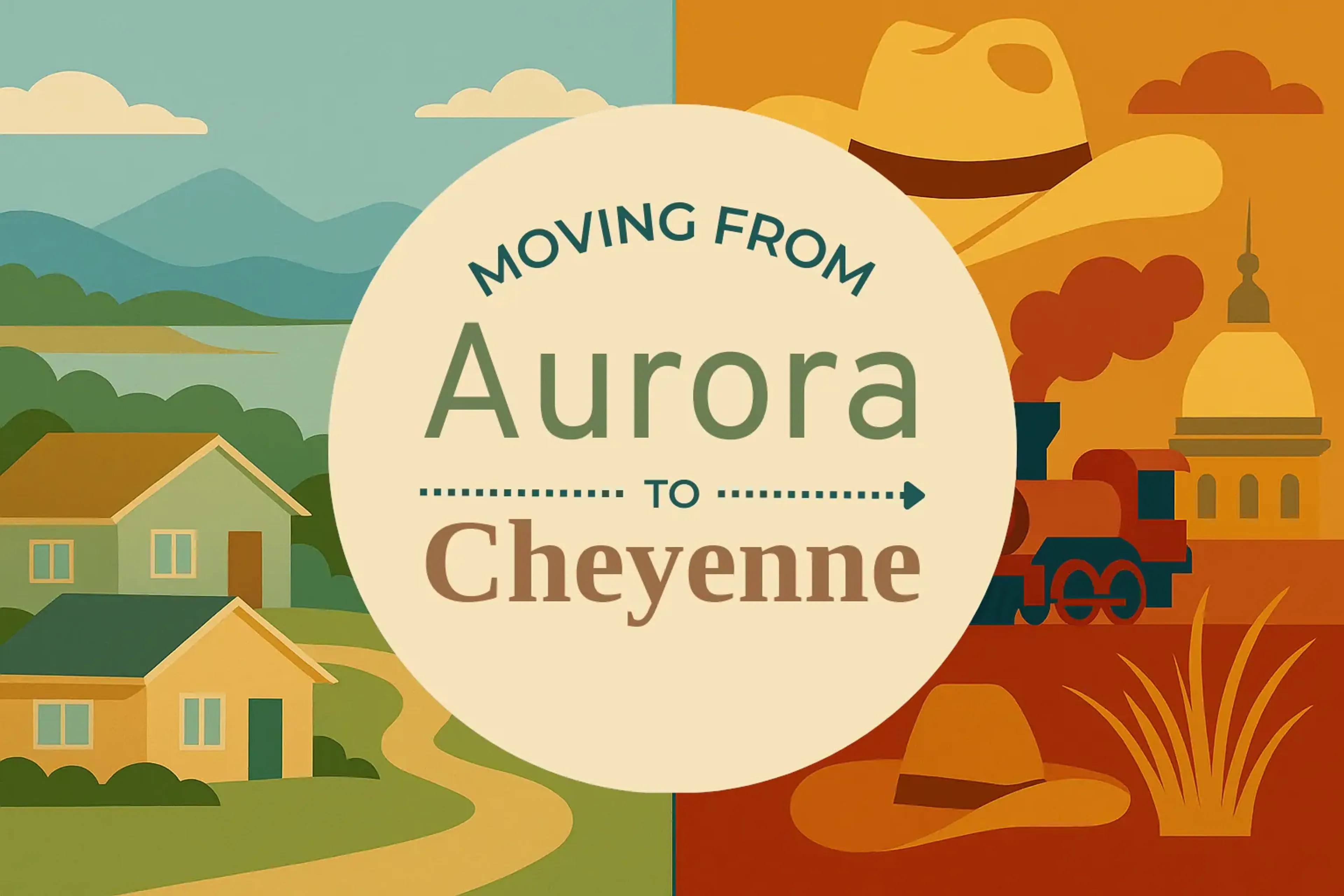 Side-by-side comparison of Aurora to Cheyenne moving companies
