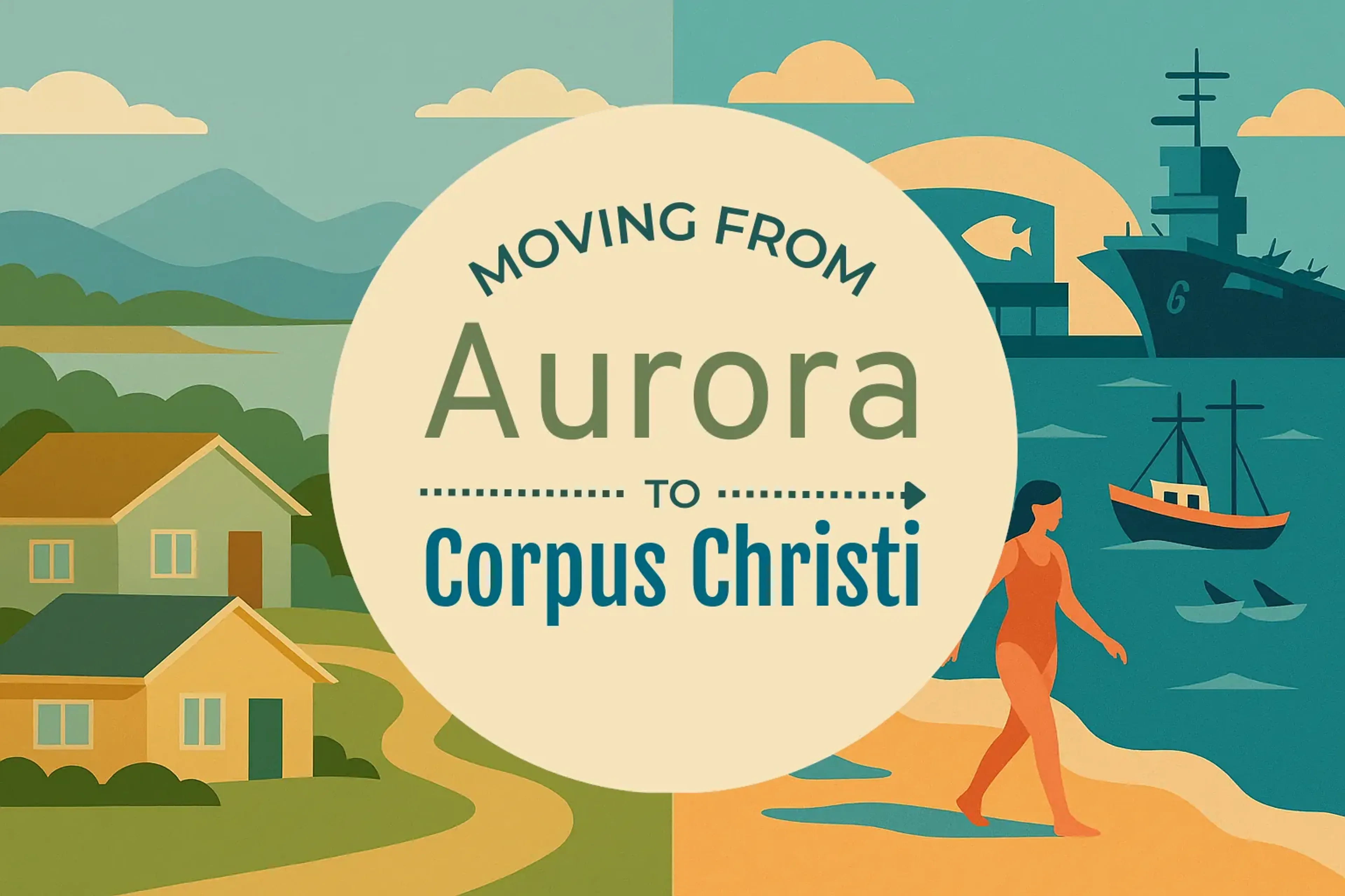 Side-by-side comparison of Aurora to Corpus Christi moving companies