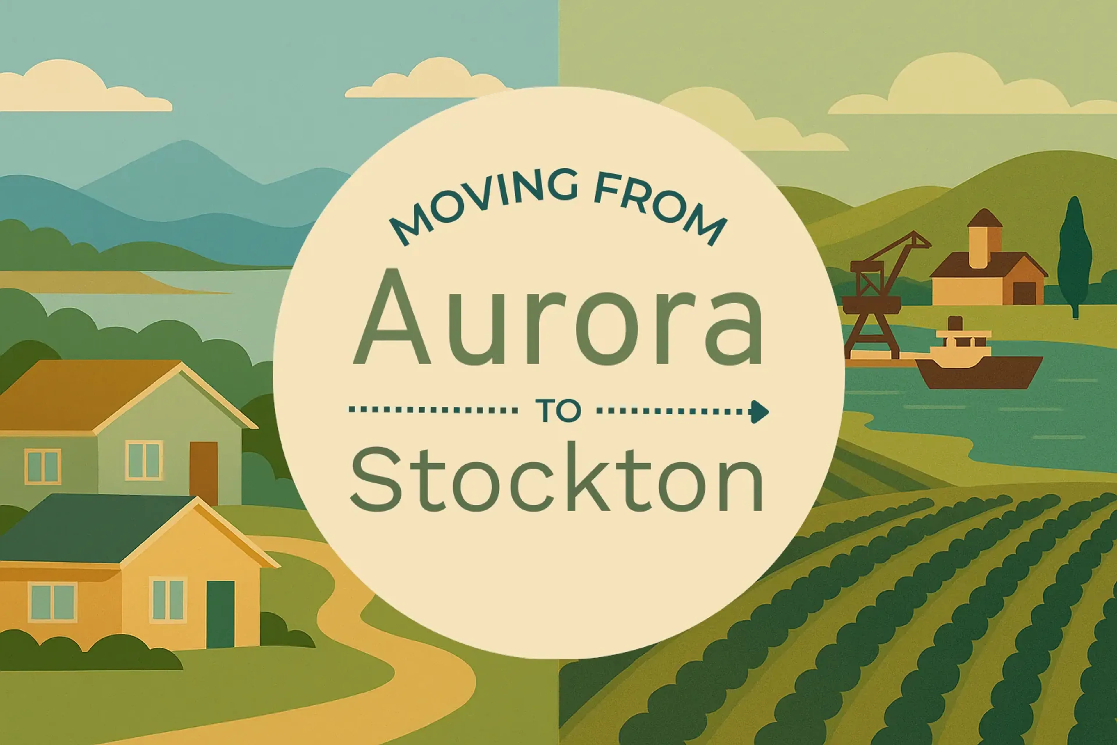 Side-by-side comparison of Aurora to Stockton moving companies