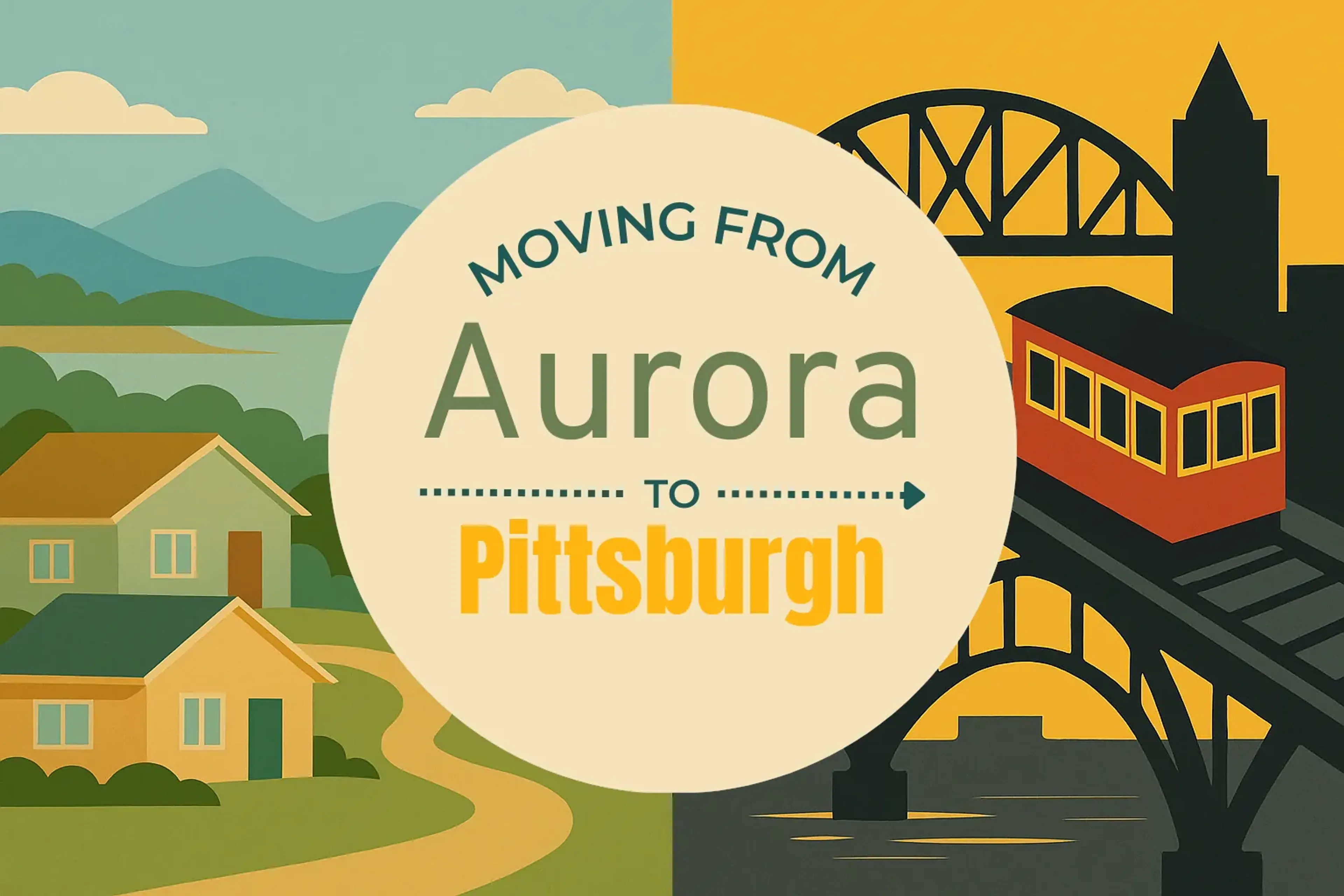 Side-by-side comparison of Aurora to Pittsburgh moving companies